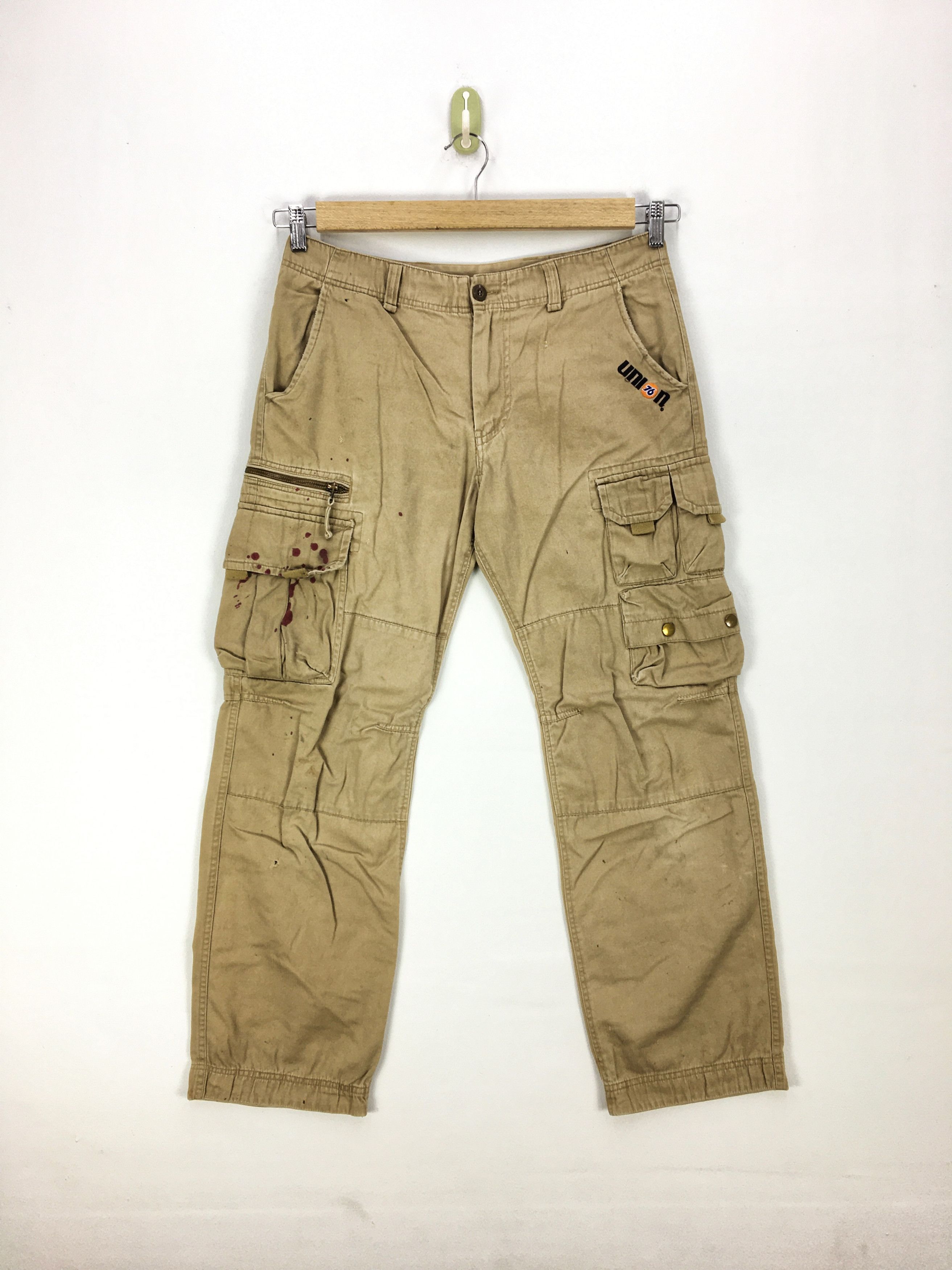 Japanese Brand × Vintage Union 76 Product Cargo Pants Japanese Racing Trousers Size US 32 / EU 48 - 1 Thumbnail