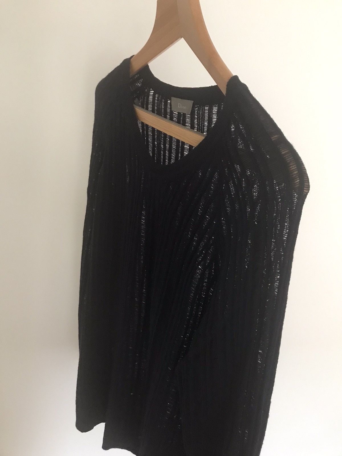 Dior × Hedi Slimane DIOR HOMME BY HEDI SLIMANE L/SLEEVE MESH KNIT TOP - SS2007 Size US L / EU 52-54 / 3 - 4 Thumbnail