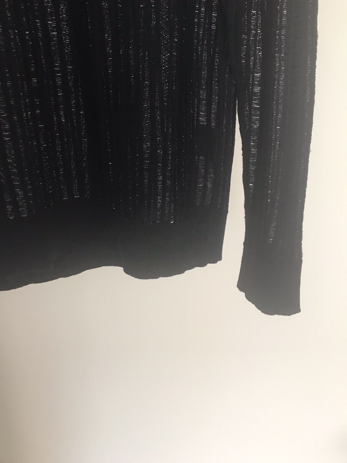 Dior × Hedi Slimane DIOR HOMME BY HEDI SLIMANE L/SLEEVE MESH KNIT TOP - SS2007 Size US L / EU 52-54 / 3 - 18 Thumbnail