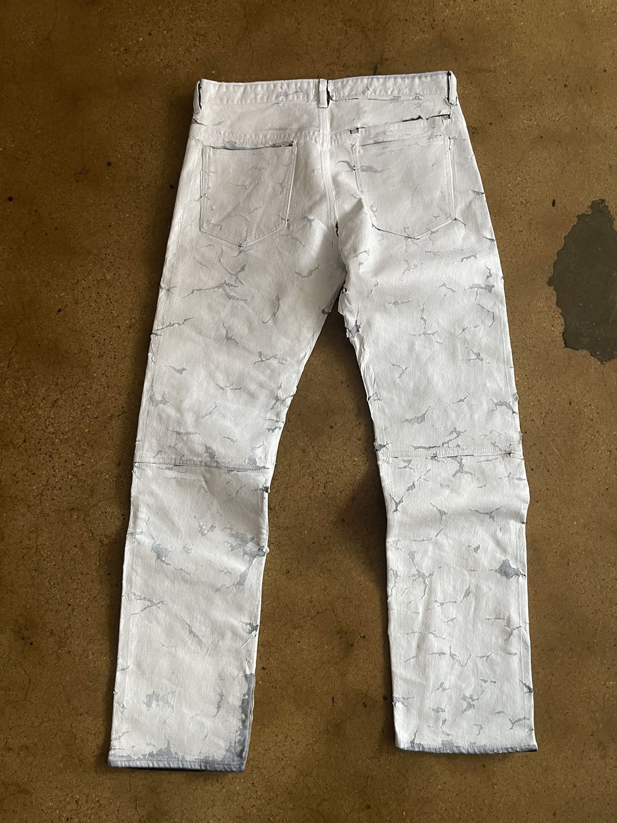 Givenchy Givenchy white Painted Jeans Size US 34 / EU 50 - 3 Thumbnail