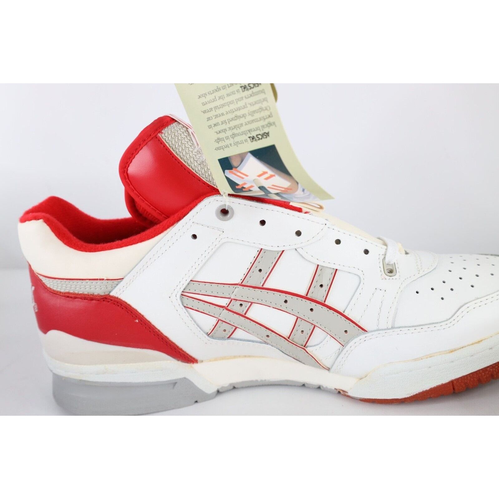 Asics × Vintage NOS Vtg 90s Asics Spell Out Gel Extreme Sneakers White Red Size US 13 / EU 46 - 9 Thumbnail