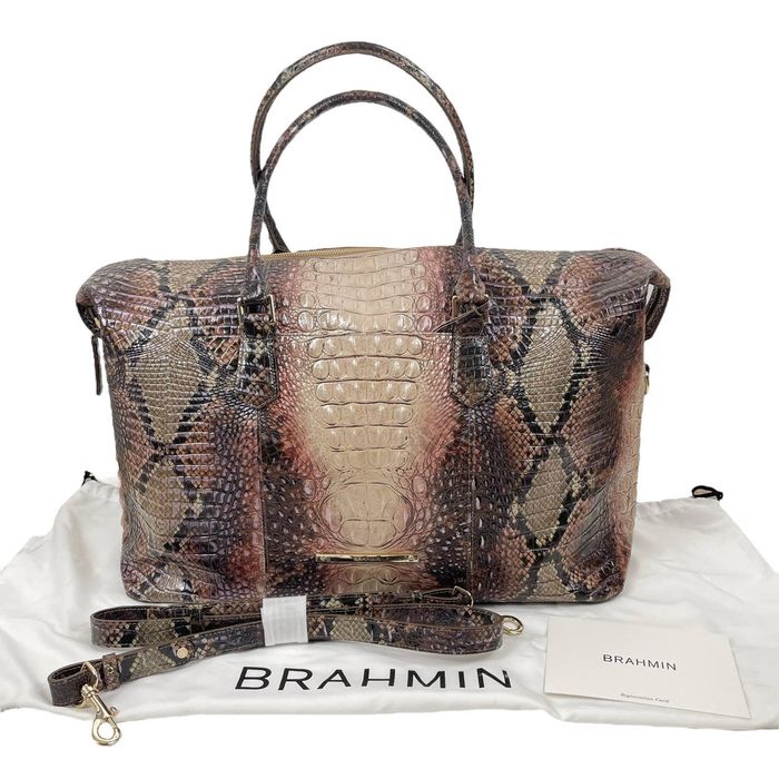 Brahmin NEW Brahmin Duxbury Weekender Travel Bag Diamondback | Grailed