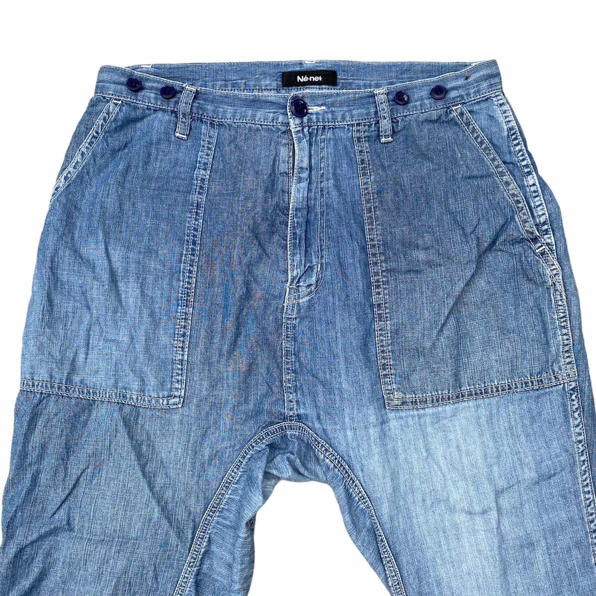 Issey Miyake Ne-Net Fatigue Jeans Size US 31 - 2 Thumbnail