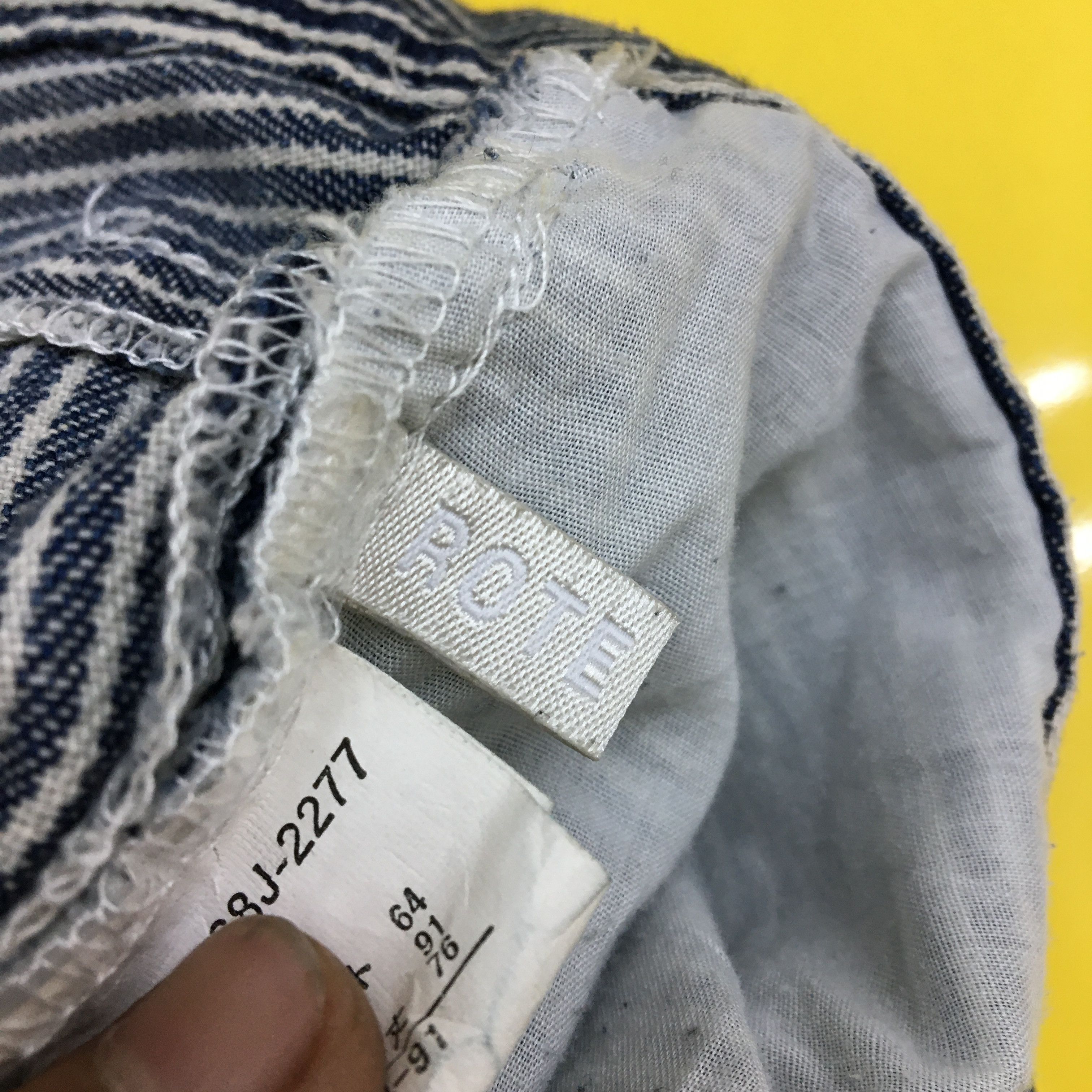 Japanese Brand Route 57 Japanese Hickory Jeans Pants Trousers - BS45462. Size 28" / US 6 / IT 42 - 9 Thumbnail