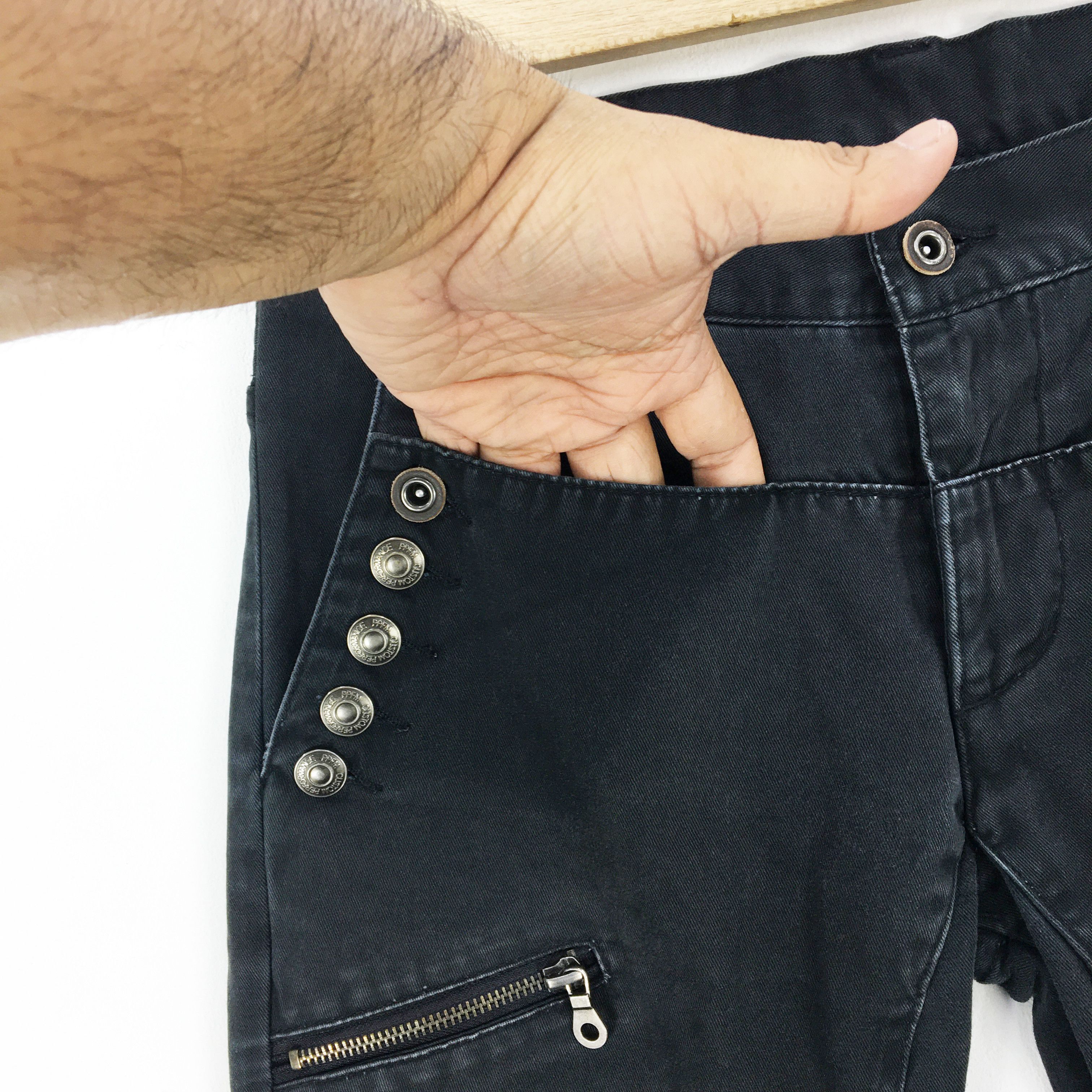 If Six Was Nine × Japanese Brand × PPFM PPFM Jeans Japanese Punk Denim Pants Punk Trousers Size US 30 / EU 46 - 19 Thumbnail