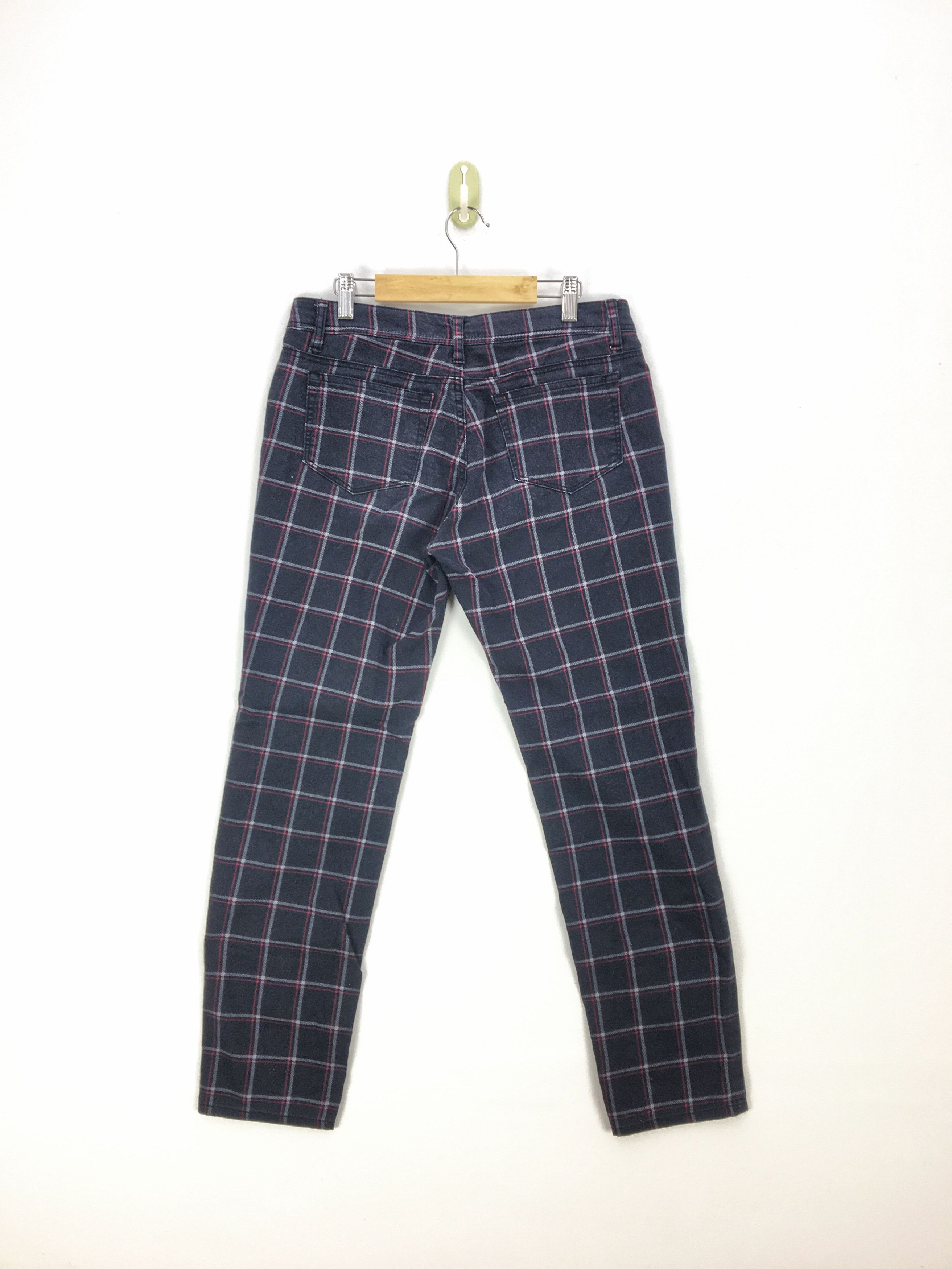 Japanese Brand × Vintage Japanese Checkered Trousers Tartan Plaid Punk Style Pants Size 28" / US 6 / IT 42 - 2 Thumbnail