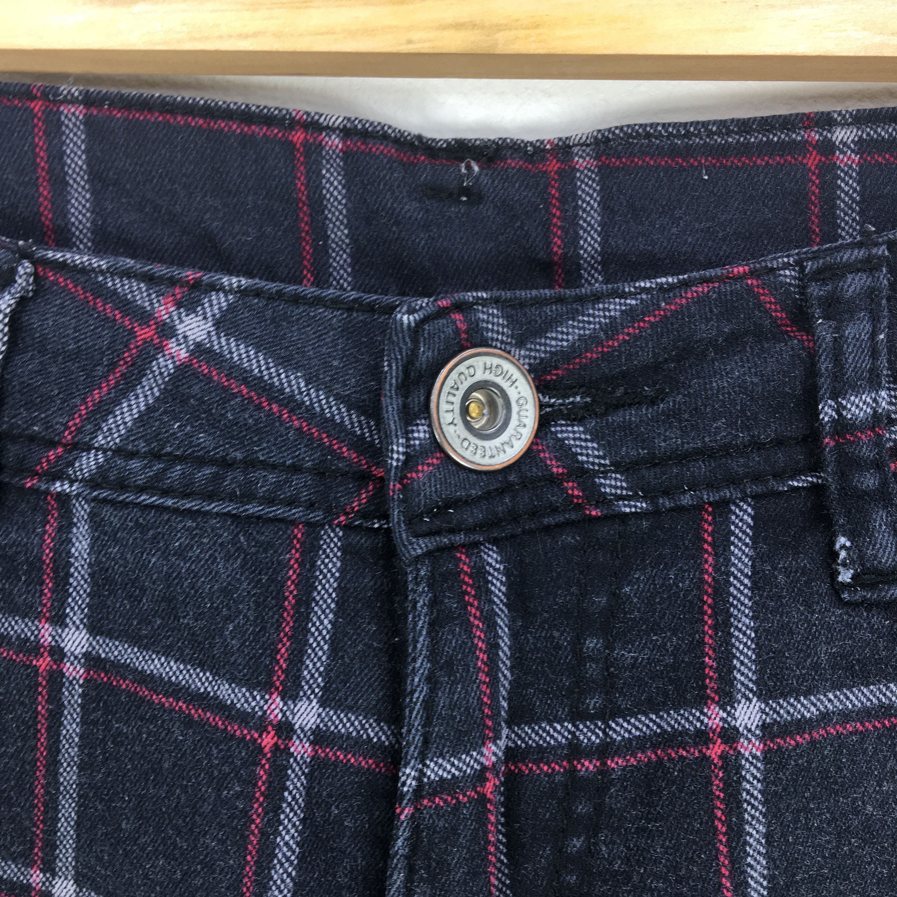 Japanese Brand × Vintage Japanese Checkered Trousers Tartan Plaid Punk Style Pants Size 28" / US 6 / IT 42 - 5 Thumbnail