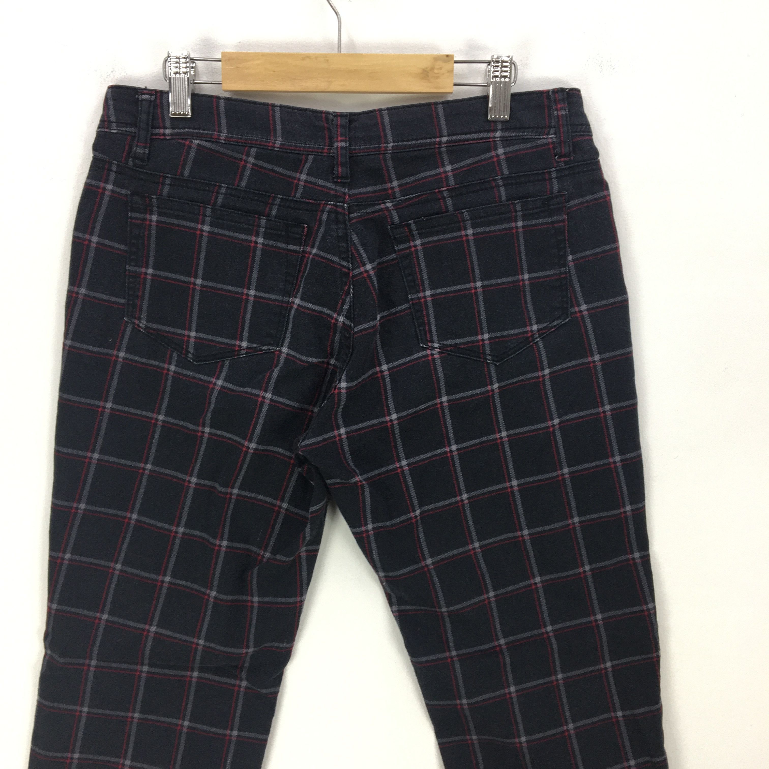 Japanese Brand × Vintage Japanese Checkered Trousers Tartan Plaid Punk Style Pants Size 28" / US 6 / IT 42 - 4 Thumbnail