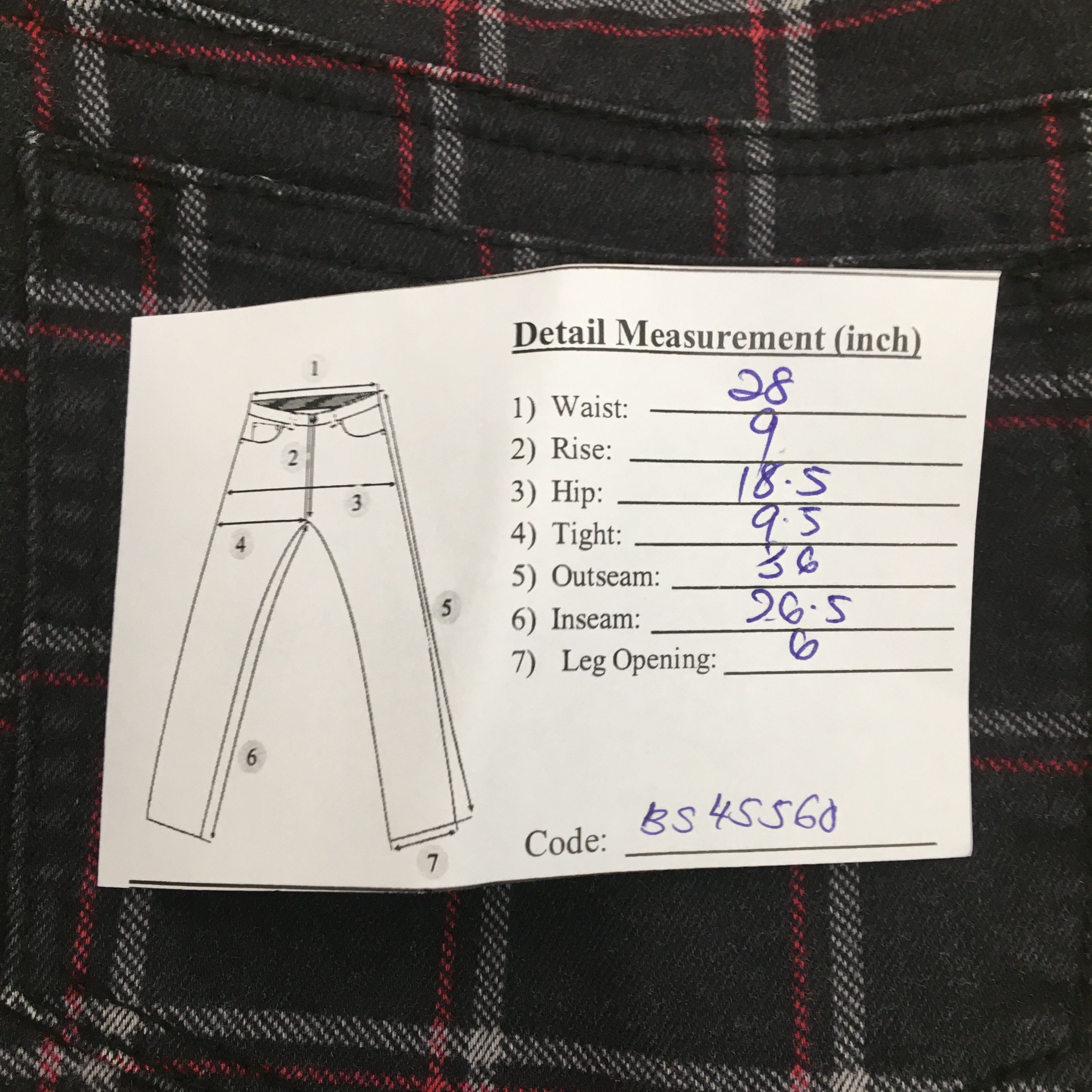 Japanese Brand × Vintage Japanese Checkered Trousers Tartan Plaid Punk Style Pants Size 28" / US 6 / IT 42 - 9 Thumbnail