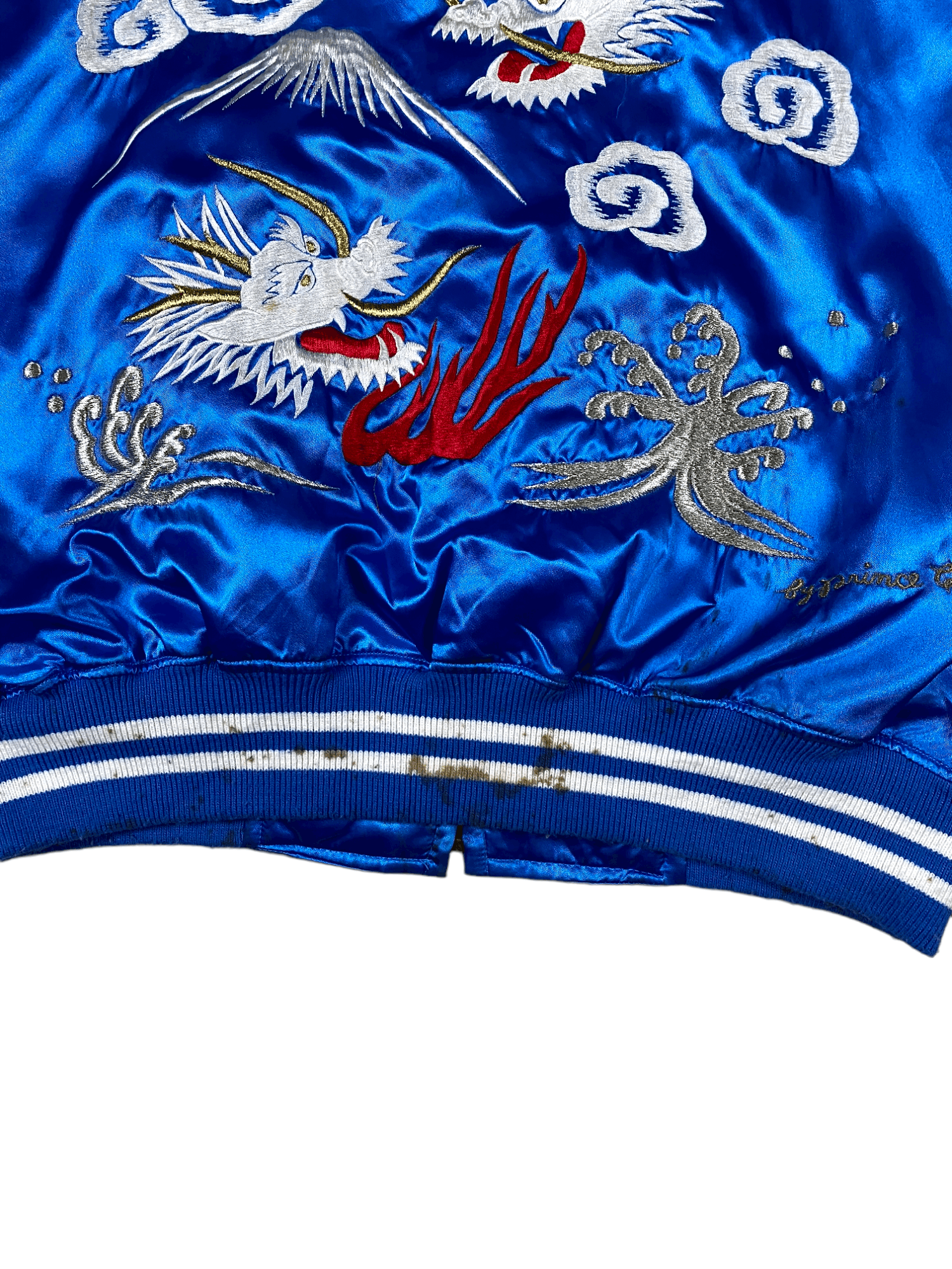 Japanese Brand × Vintage Vintage Sukajan Dragon Jacket Blue Size US L / EU 52-54 / 3 - 7 Thumbnail
