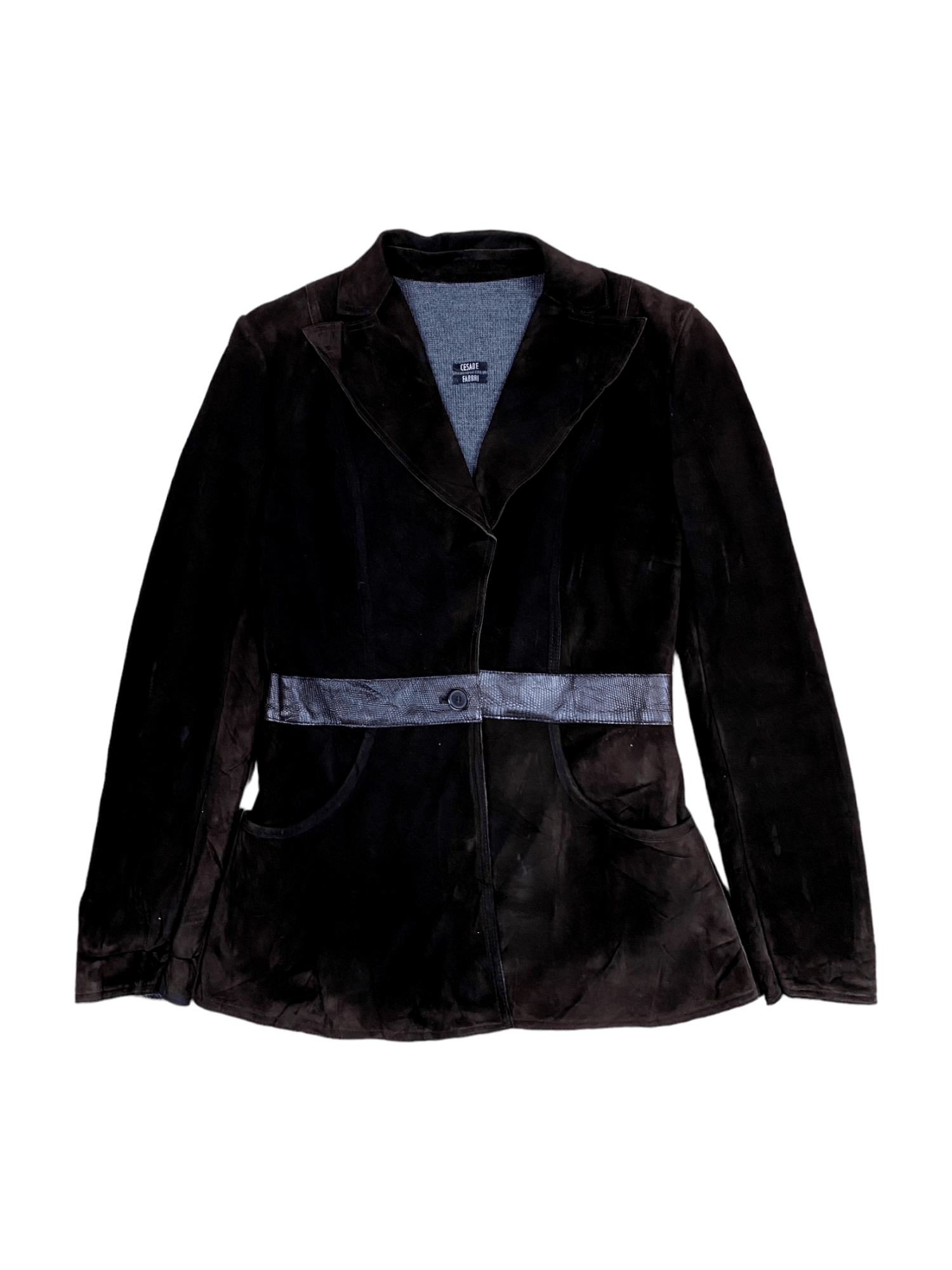 Vintage CESARE FABBRI Leather Jacket Made Italy Size US S / EU 44-46 / 1 - 2 Thumbnail