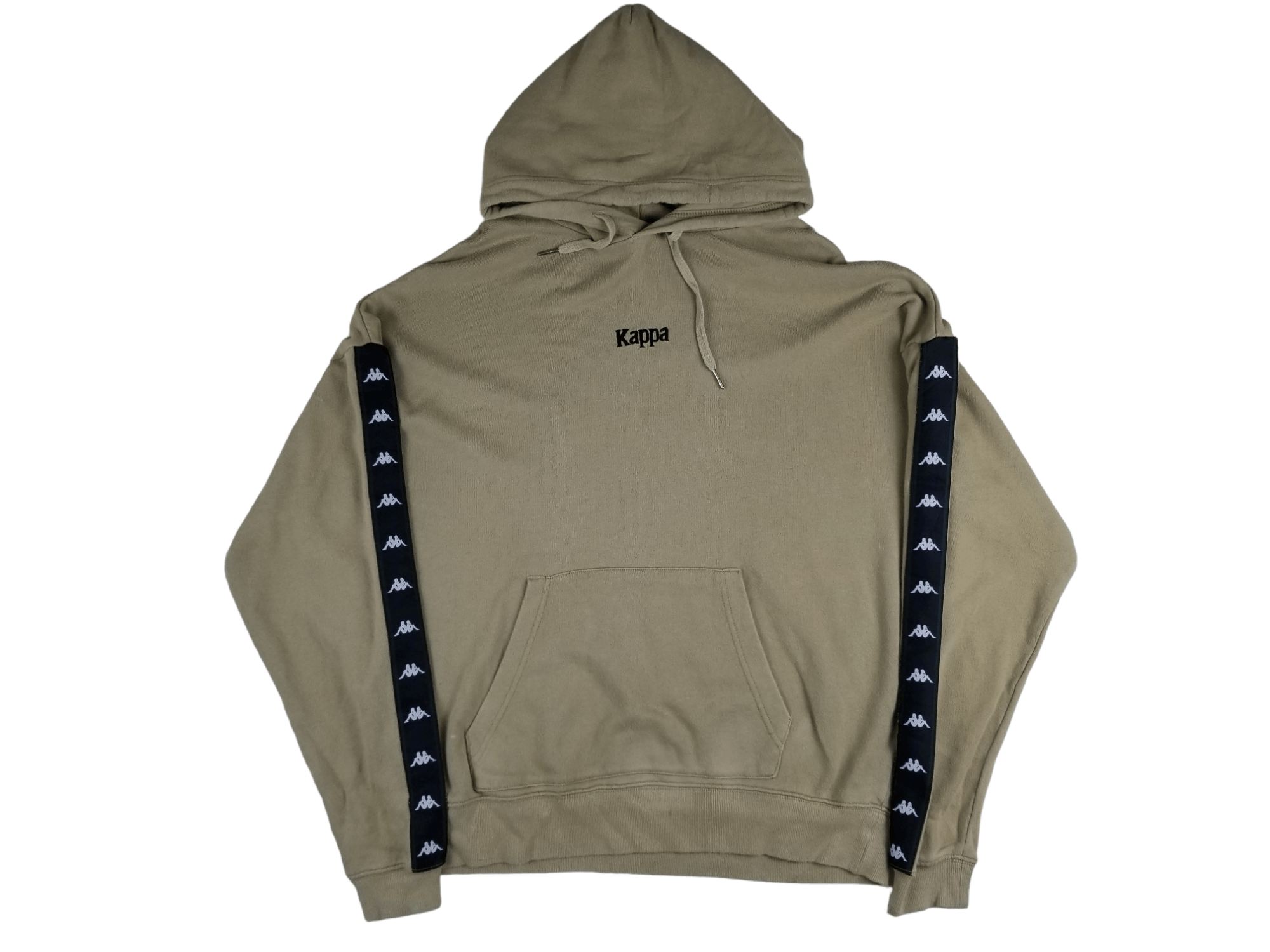 image of Hoodies Kappa Centre Logo Side Tape in Brown Nude, Men's (Size 2XL)