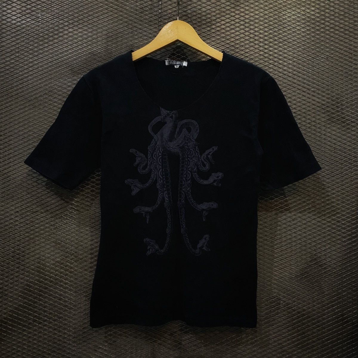 Image of Archival Clothing x Lad Musician Snake Tee in Black, Men's (Size Small)