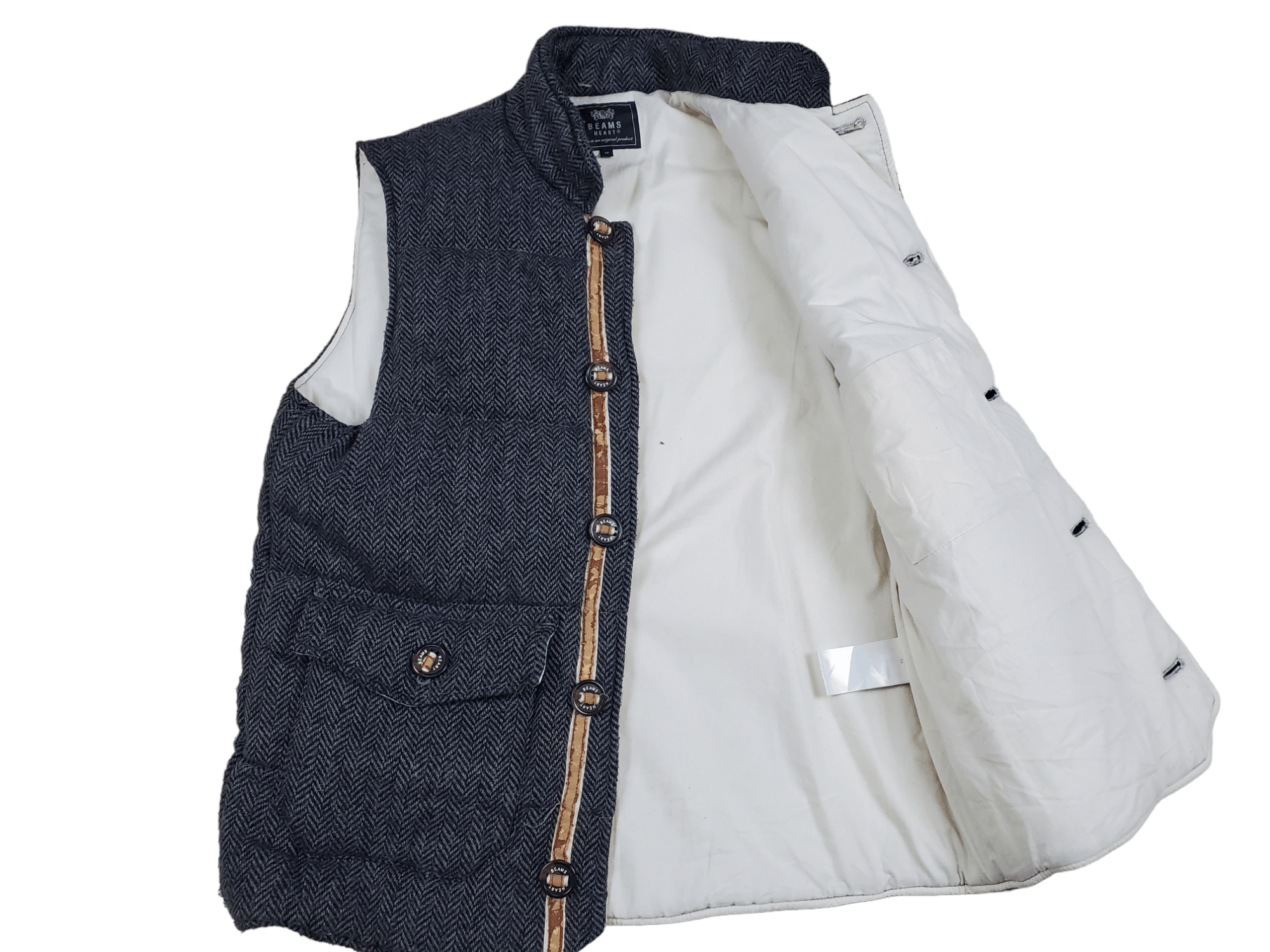 Beams Plus × Vintage Vintage Beams Heart Vest Wool Size US S / EU 44-46 / 1 - 3 Thumbnail