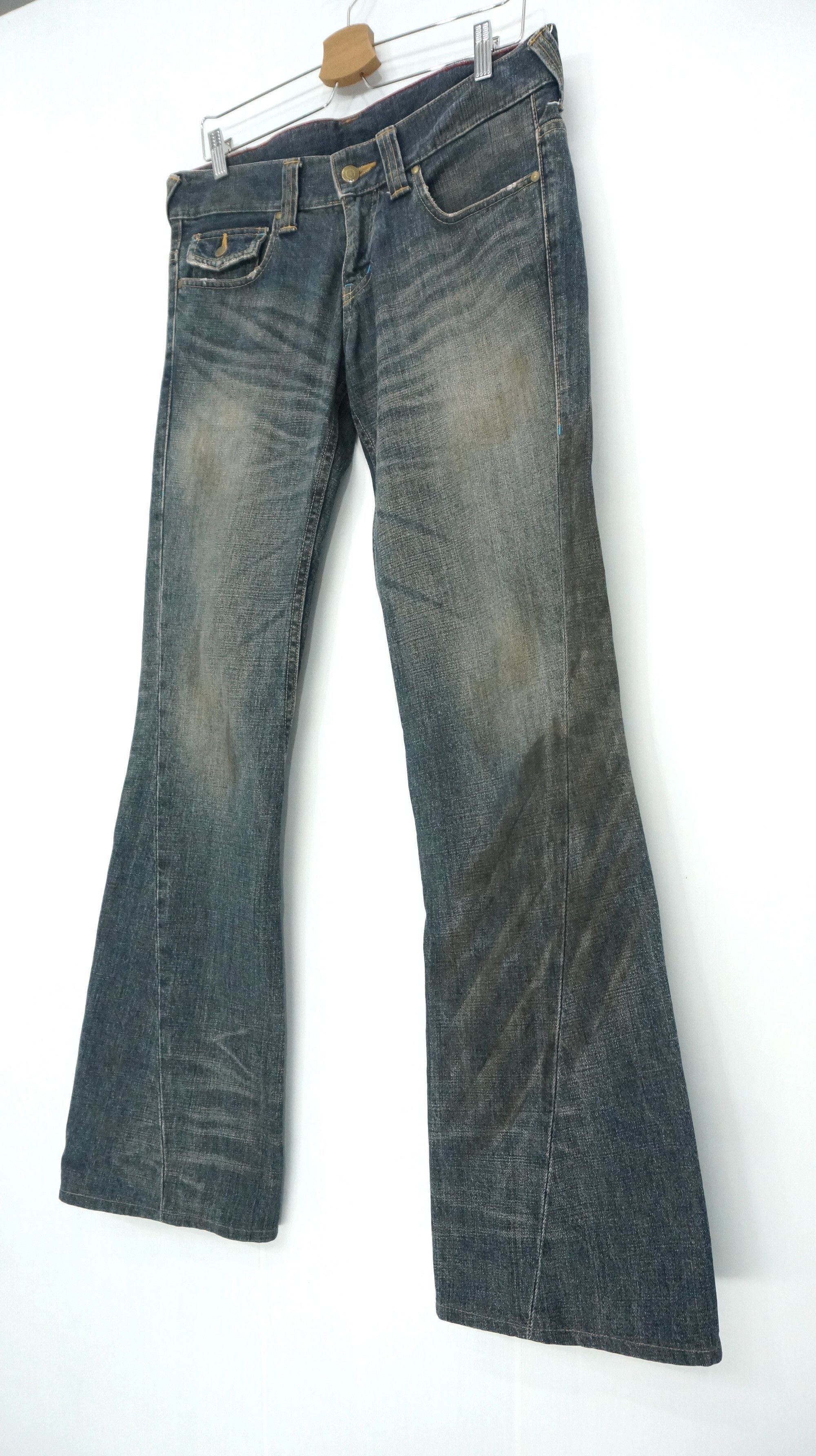 ⚡ Vintage ⚡ TORNADO MART Stained Flared Browned Off Jeans