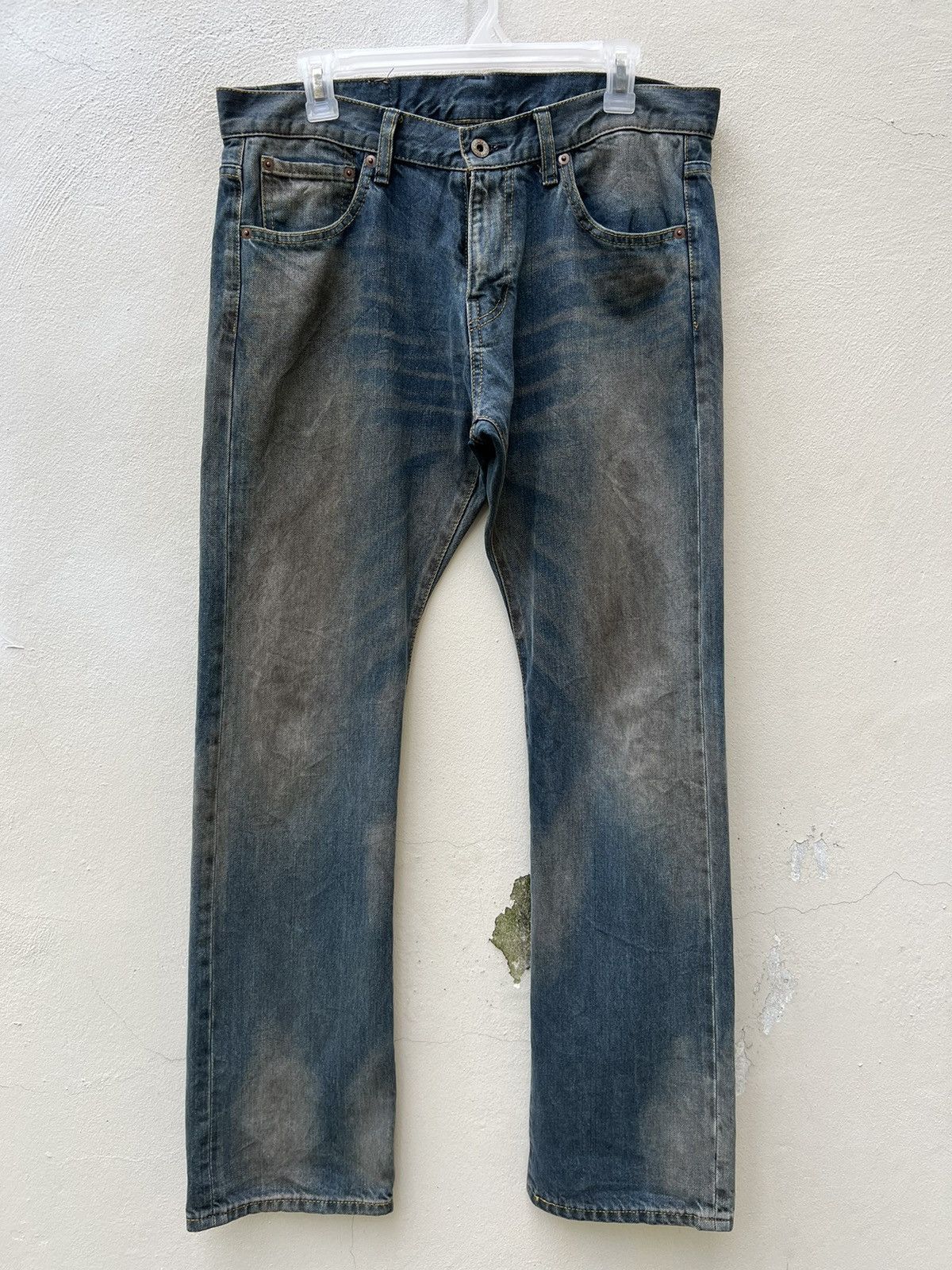 If Six Was Nine × Japanese Brand × Le Grande Bleu (L.G.B.) EVERY DENIM Japan Mud Washed Denim Flare Jeans Size US 34 / EU 50 - 6 Thumbnail