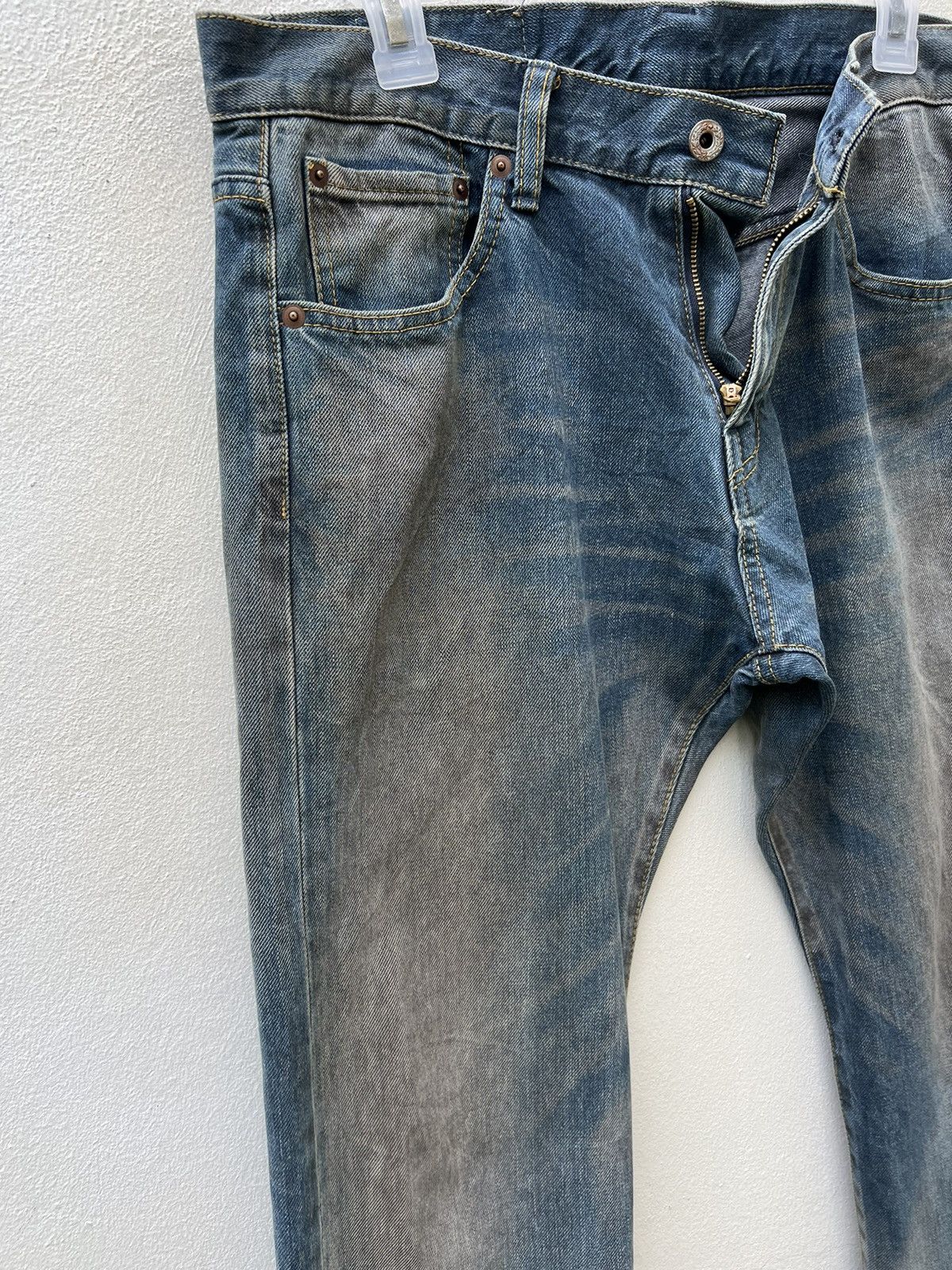 If Six Was Nine × Japanese Brand × Le Grande Bleu (L.G.B.) EVERY DENIM Japan Mud Washed Denim Flare Jeans Size US 34 / EU 50 - 8 Thumbnail