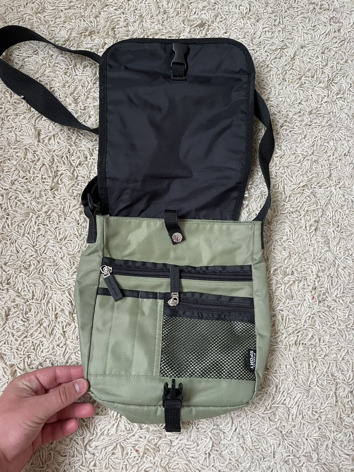 Polo Ralph Lauren Vintage Polo Sport Ralph Lauren 2000s Messenger Bag y2k Size ONE SIZE - 3 Thumbnail