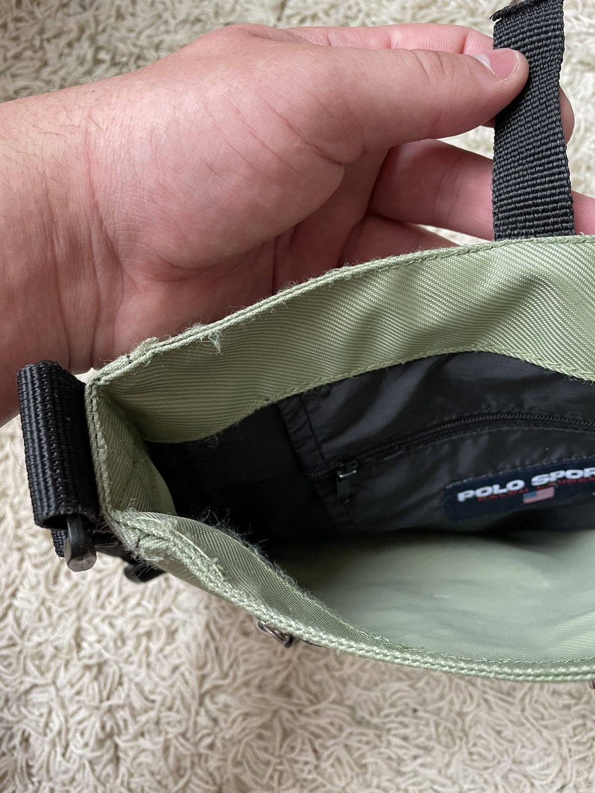Polo Ralph Lauren Vintage Polo Sport Ralph Lauren 2000s Messenger Bag y2k Size ONE SIZE - 8 Thumbnail
