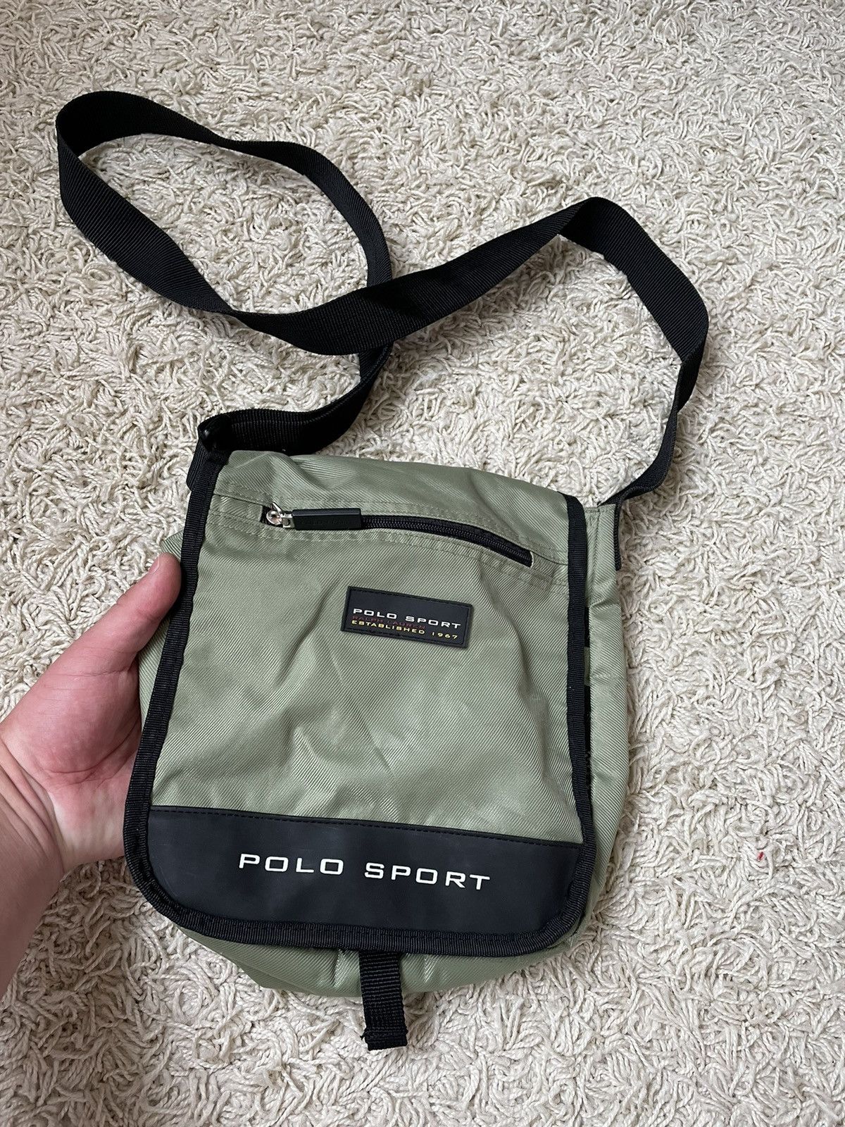 Polo Ralph Lauren Vintage Polo Sport Ralph Lauren 2000s Messenger Bag y2k Size ONE SIZE - 2 Thumbnail