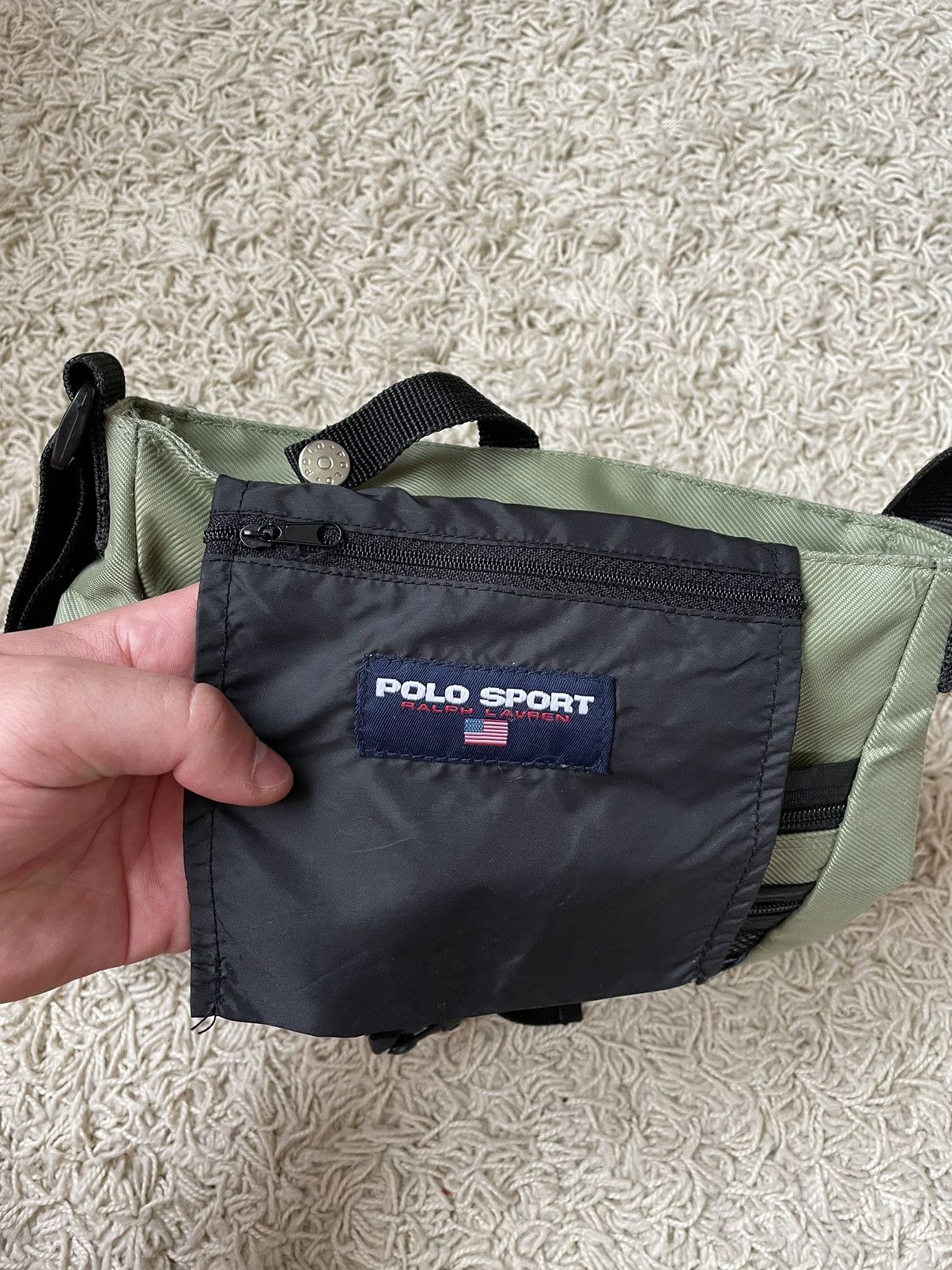 Polo Ralph Lauren Vintage Polo Sport Ralph Lauren 2000s Messenger Bag y2k Size ONE SIZE - 9 Thumbnail