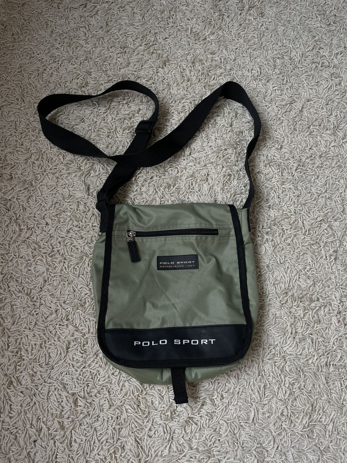Polo Ralph Lauren Vintage Polo Sport Ralph Lauren 2000s Messenger Bag y2k Size ONE SIZE - 1 Thumbnail