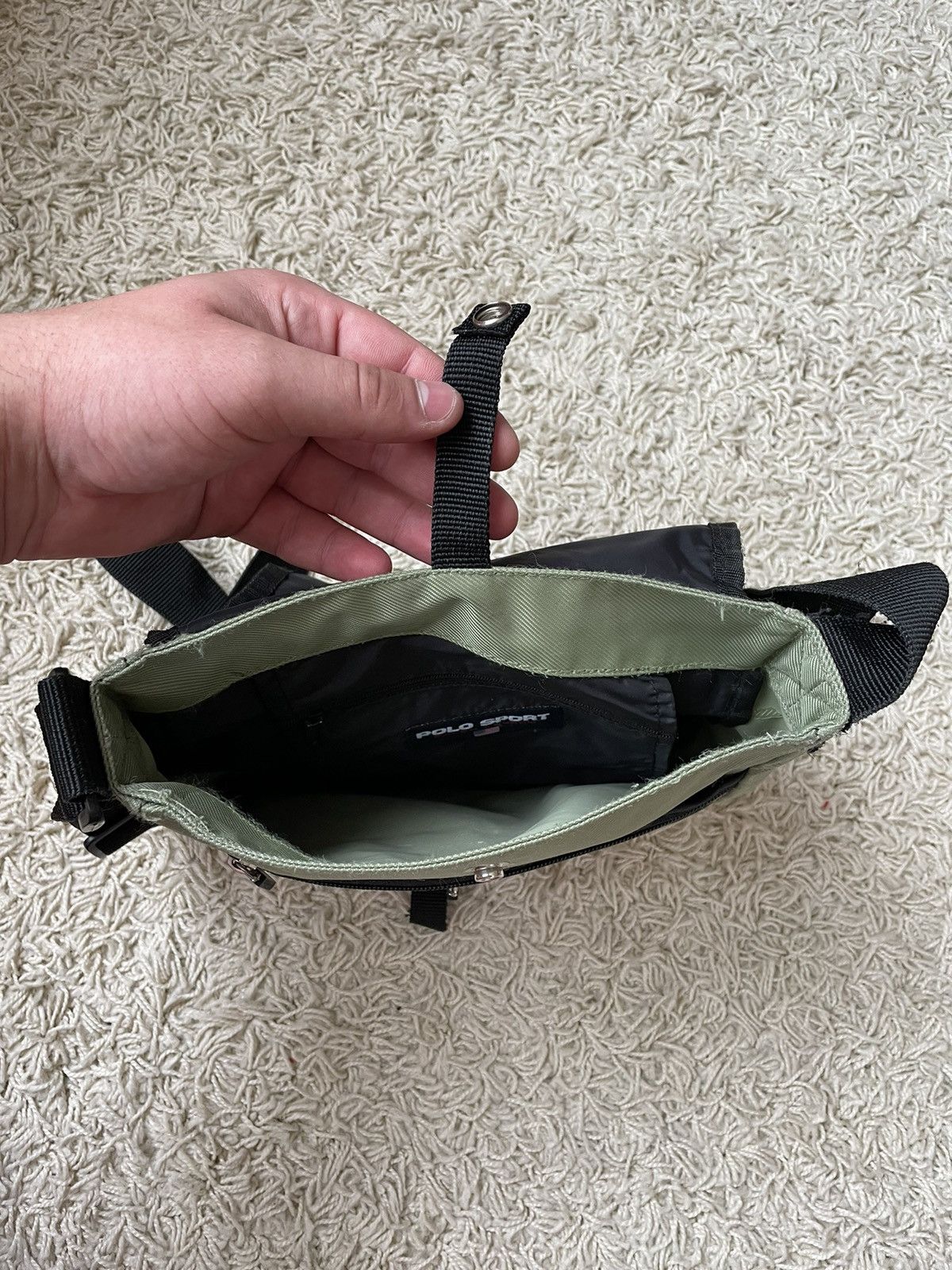 Polo Ralph Lauren Vintage Polo Sport Ralph Lauren 2000s Messenger Bag y2k Size ONE SIZE - 6 Thumbnail
