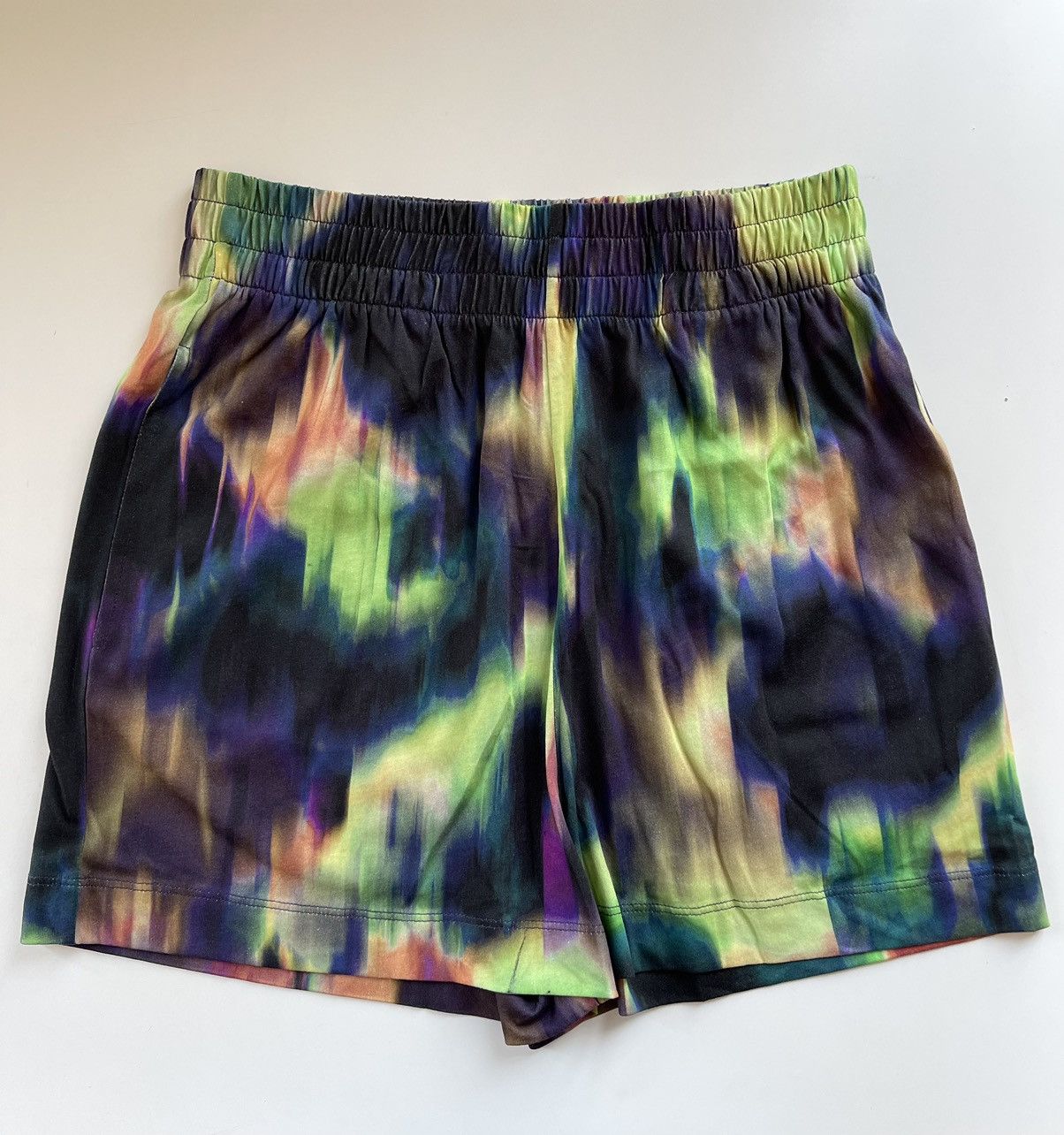 Printed Cotton High-Rise Shorts