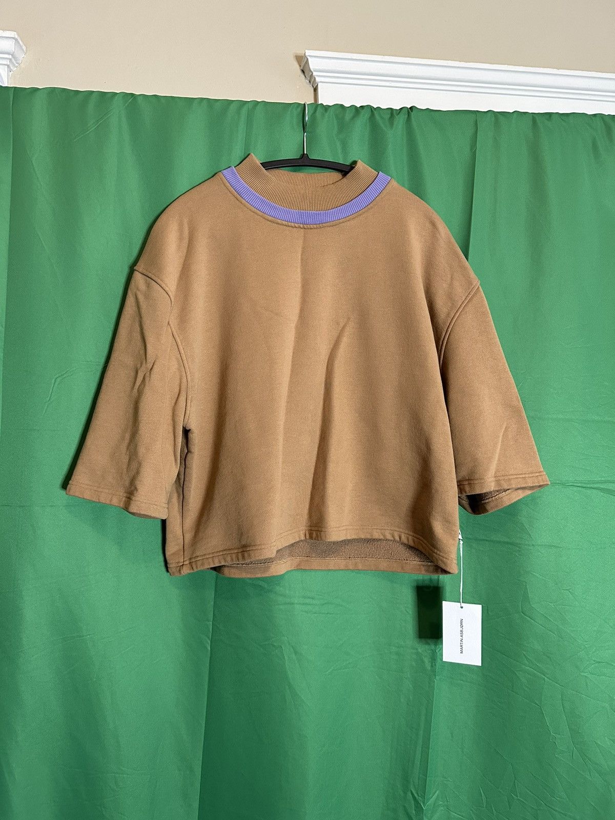 Martin Asbjorn S/S double mock neck cropped sweatshirt w tags Size US S / EU 44-46 / 1 - 1 Thumbnail