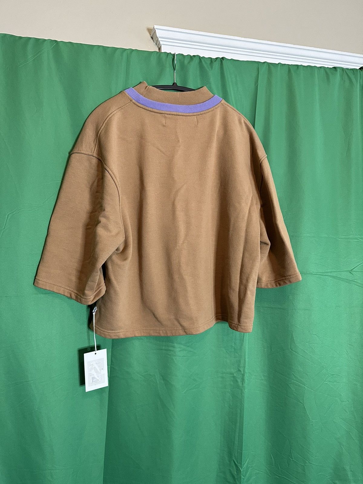 Martin Asbjorn S/S double mock neck cropped sweatshirt w tags Size US S / EU 44-46 / 1 - 9 Thumbnail