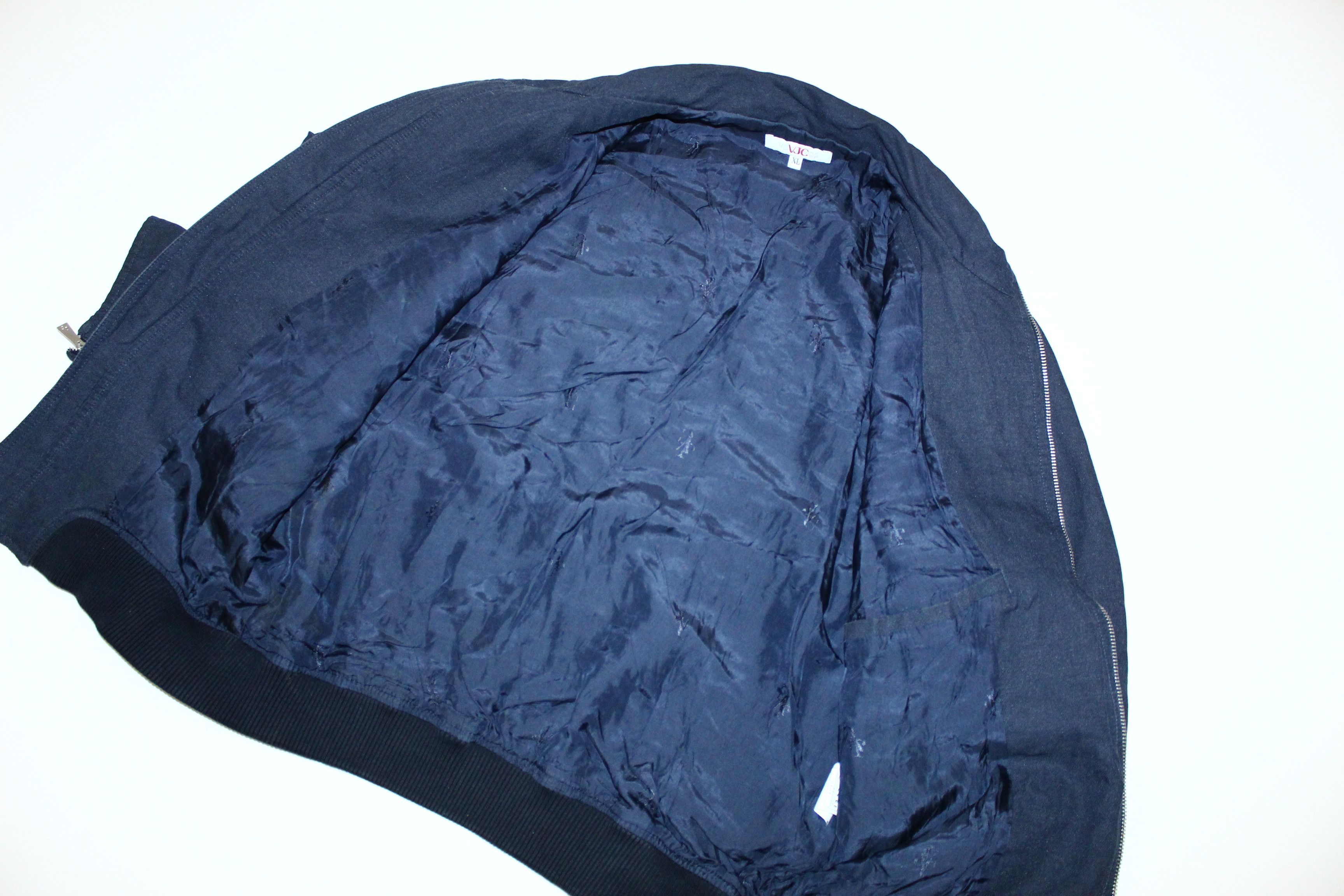 Versace Vintage VJC Versace Collection Viscose Blend Bikers Jacket Size US M / EU 48-50 / 2 - 6 Thumbnail