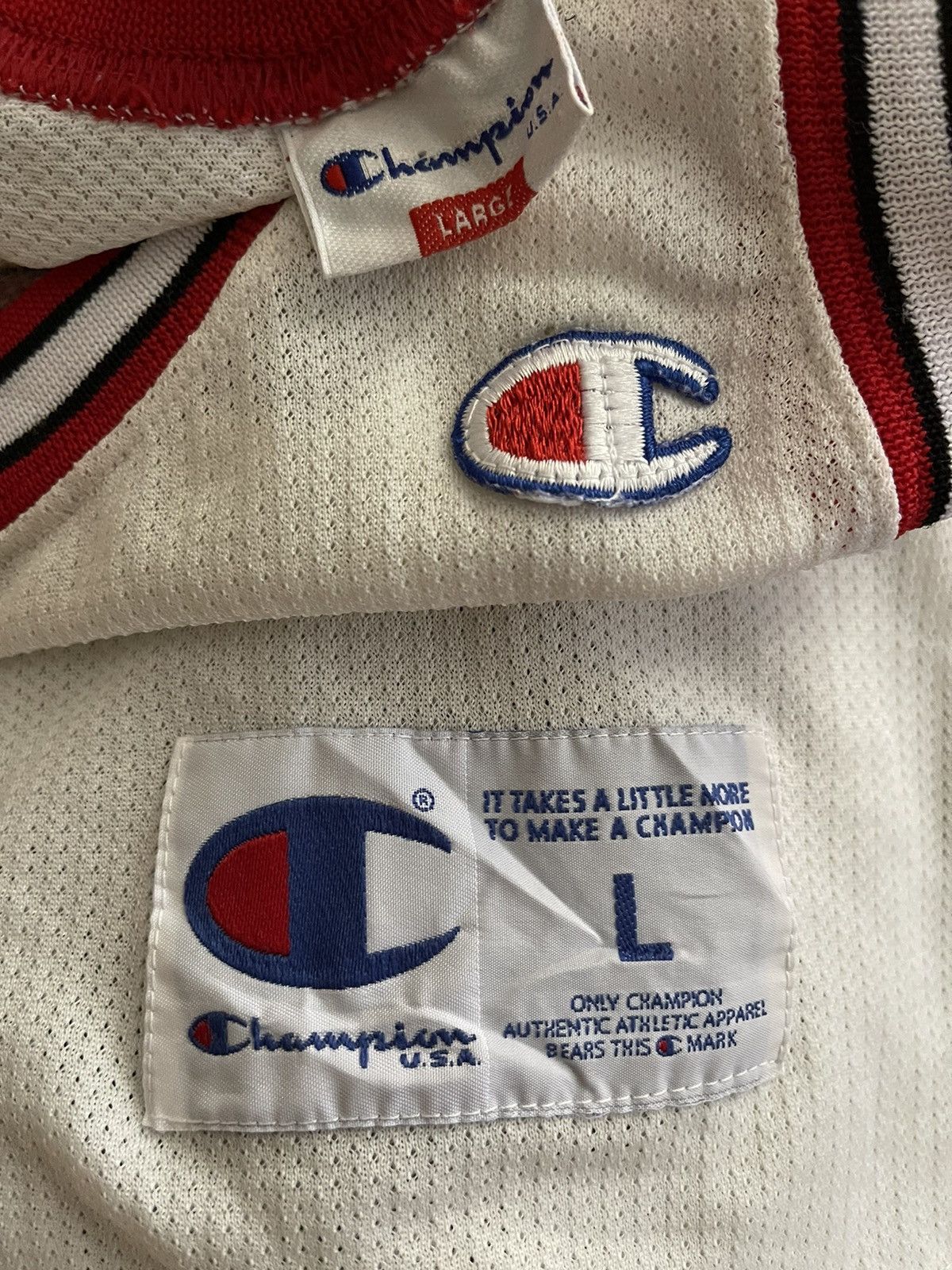 Champion × NBA × Red Bull Vintage Champion Dennis Rodman Chicago Bulls Jersey Size US L / EU 52-54 / 3 - 3 Thumbnail