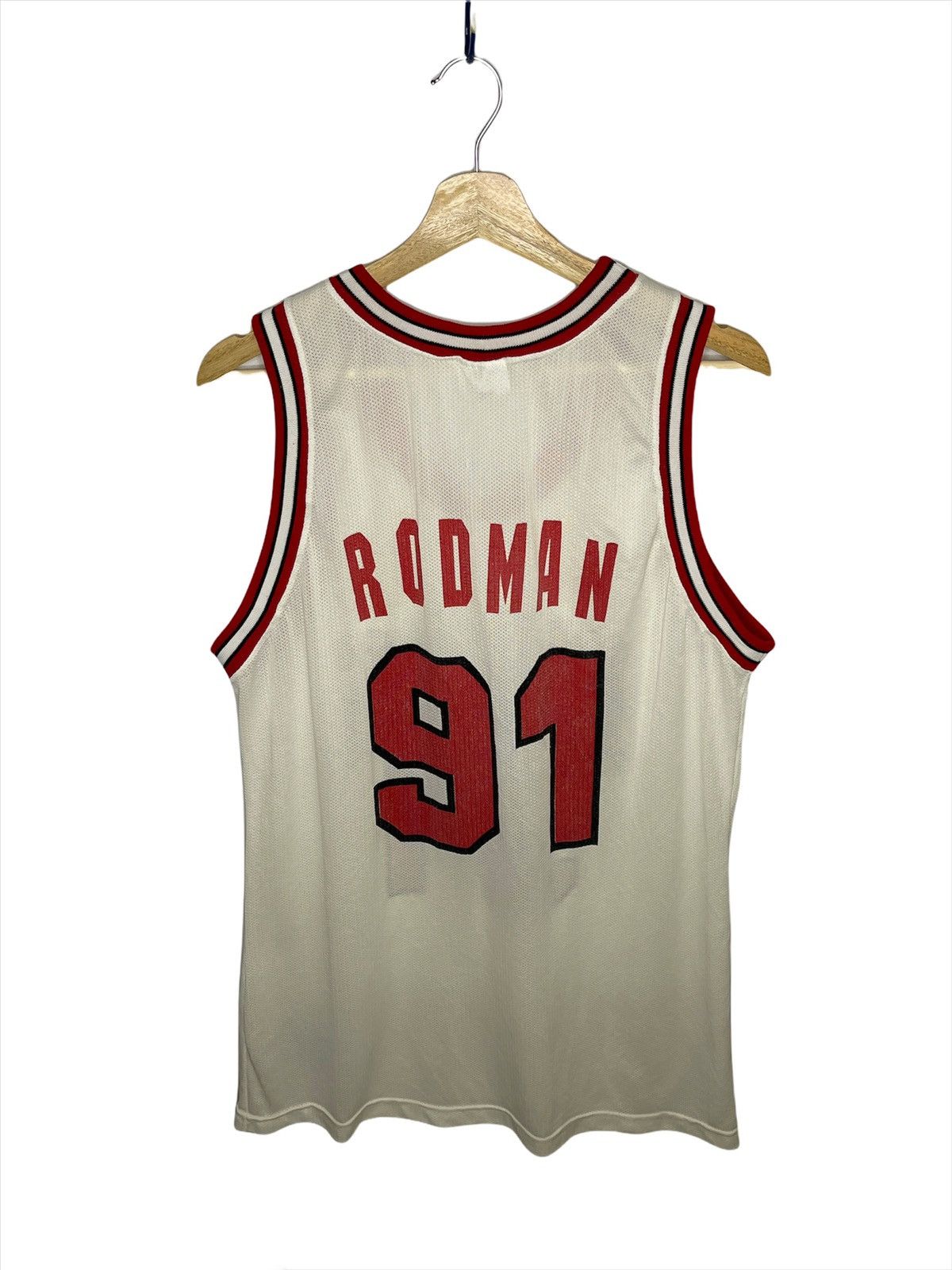 Champion × NBA × Red Bull Vintage Champion Dennis Rodman Chicago Bulls Jersey Size US L / EU 52-54 / 3 - 2 Thumbnail