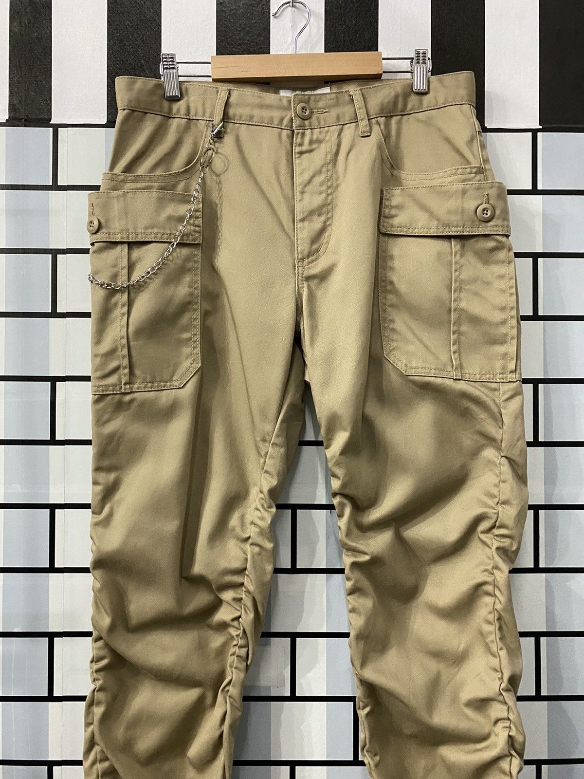 Designer × Japanese Brand Japanese Brand Dominate Cargo Bush Stacked Pants Size US 32 / EU 48 - 2 Thumbnail