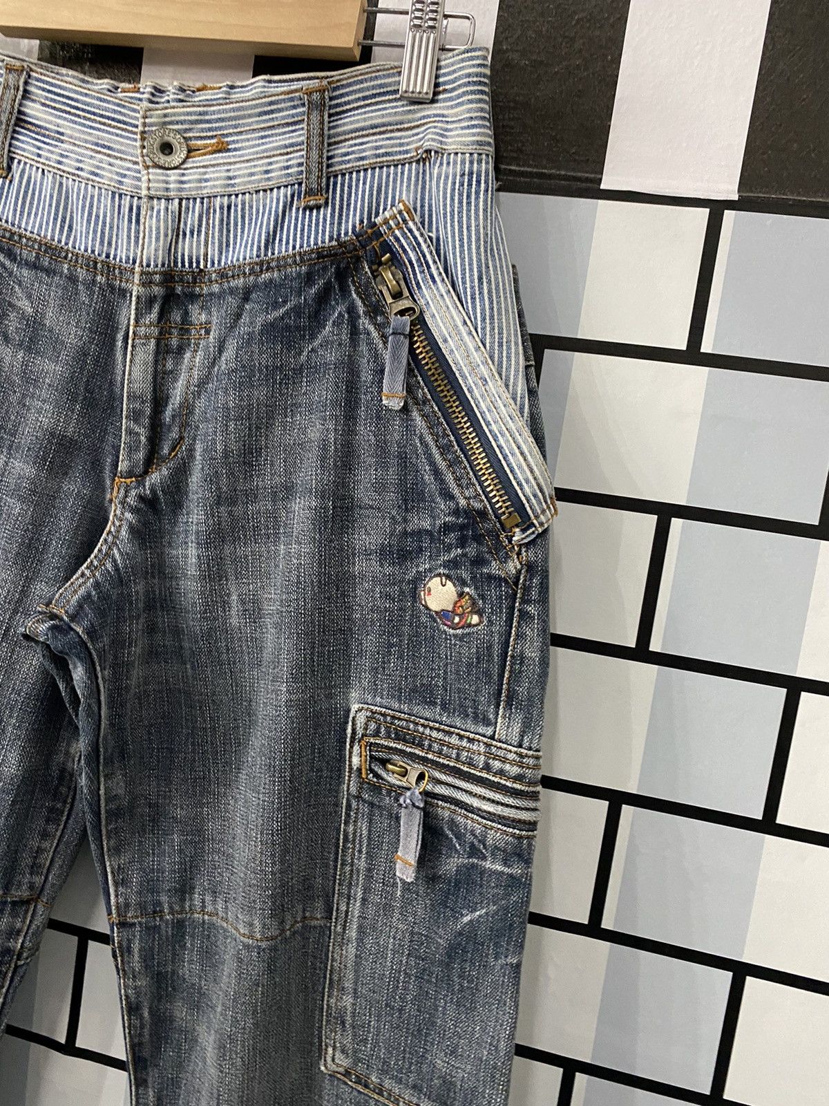 Japanese Brand Vintage Drug Store Japan reconstructed Cargo double waist Size US 29 - 7 Thumbnail