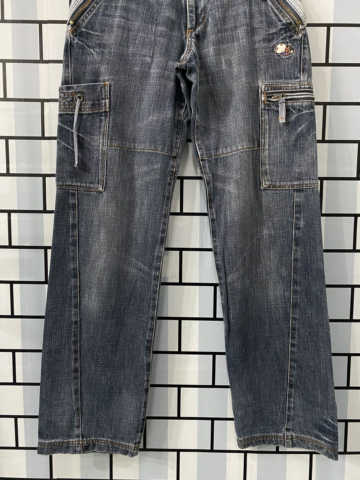 Japanese Brand Vintage Drug Store Japan reconstructed Cargo double waist Size US 29 - 5 Thumbnail