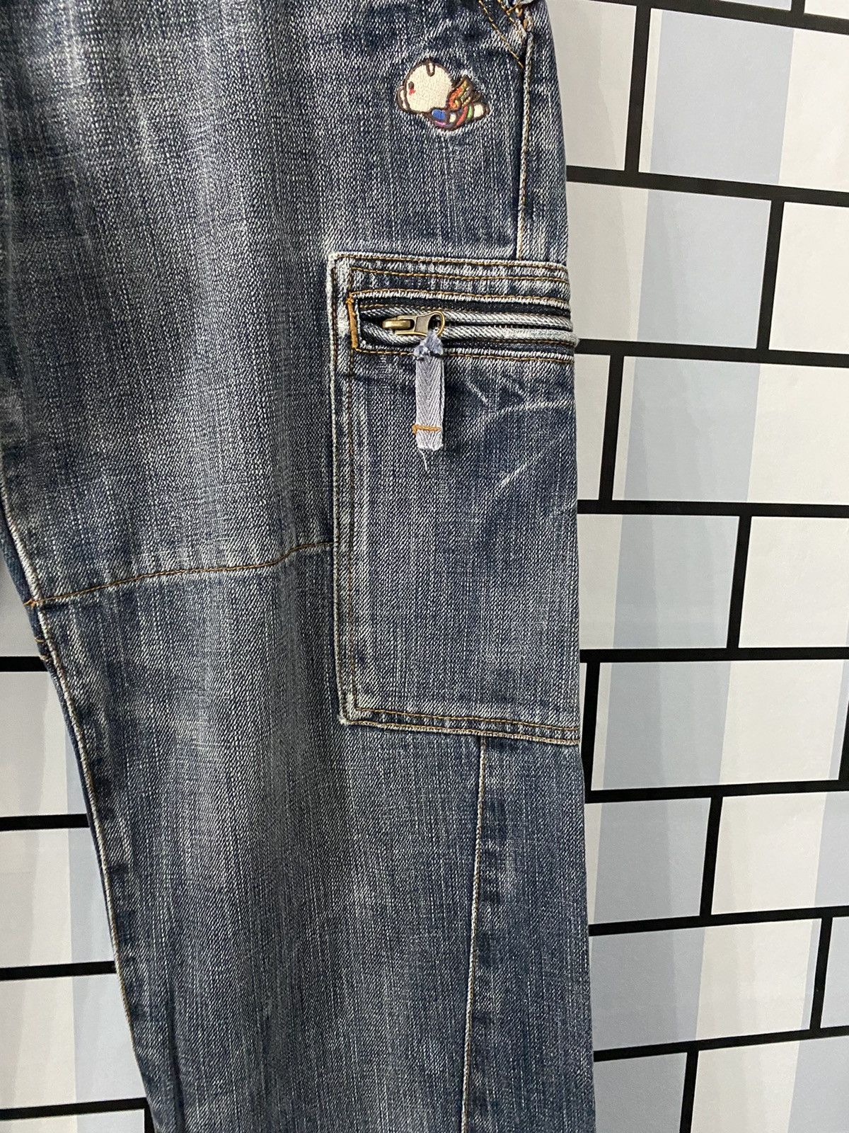 Japanese Brand Vintage Drug Store Japan reconstructed Cargo double waist Size US 29 - 9 Thumbnail