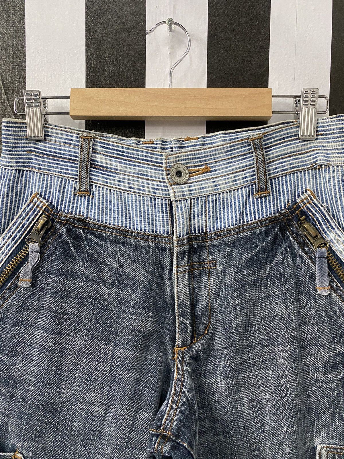 Japanese Brand Vintage Drug Store Japan reconstructed Cargo double waist Size US 29 - 11 Thumbnail
