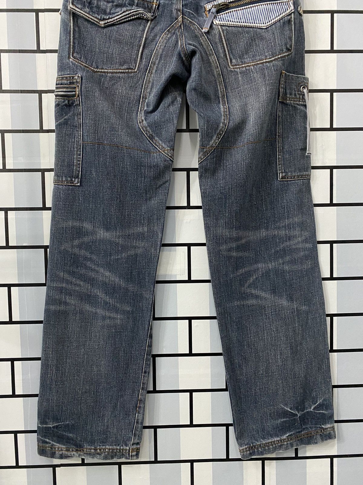 Japanese Brand Vintage Drug Store Japan reconstructed Cargo double waist Size US 29 - 13 Thumbnail