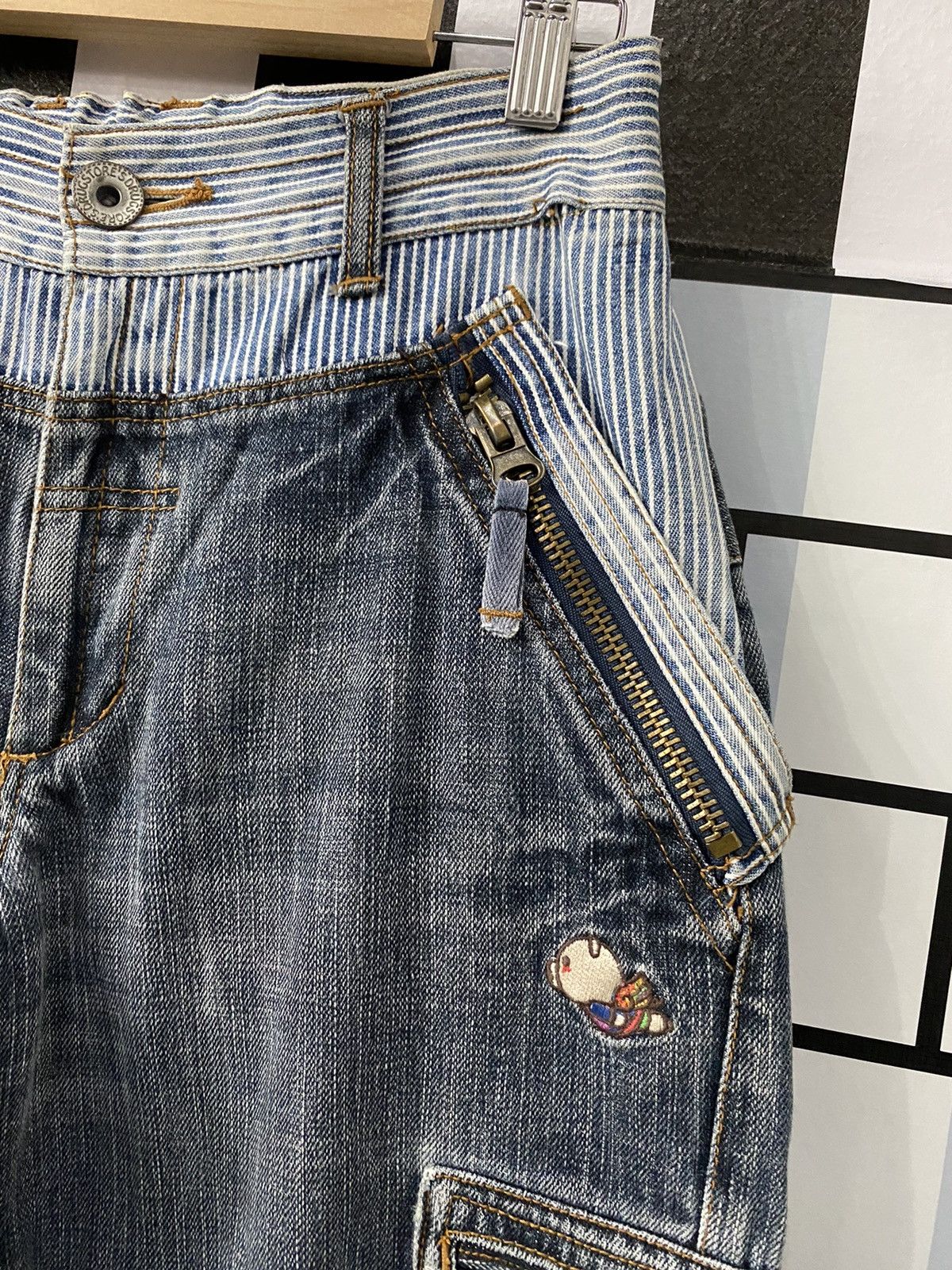 Japanese Brand Vintage Drug Store Japan reconstructed Cargo double waist Size US 29 - 8 Thumbnail