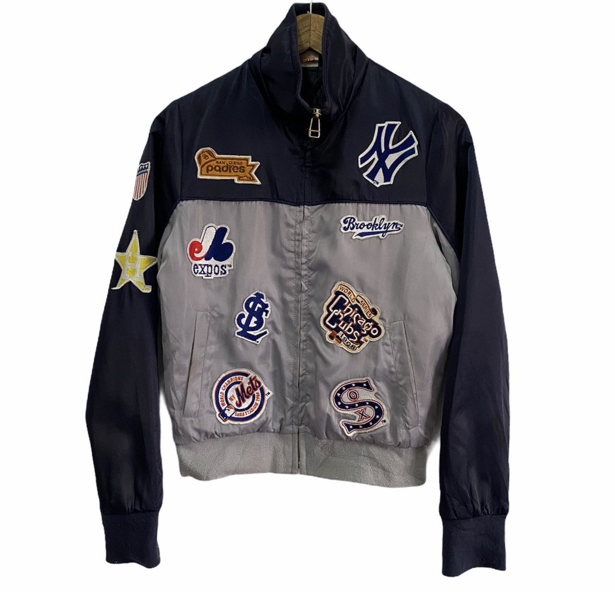 MLB 🔥Vintage MLB New York Yankees Rare Patches Zipper Jacket Size US S / EU 44-46 / 1 - 6 Thumbnail