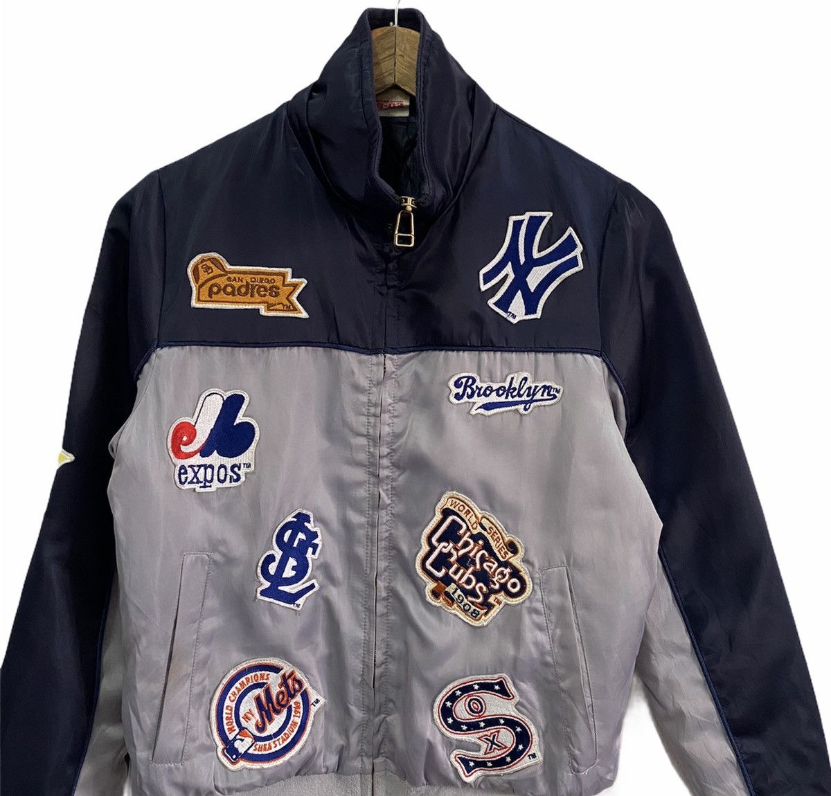 MLB 🔥Vintage MLB New York Yankees Rare Patches Zipper Jacket Size US S / EU 44-46 / 1 - 5 Thumbnail