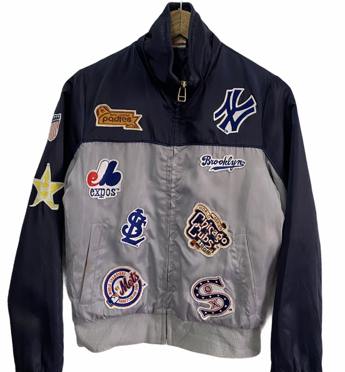 MLB 🔥Vintage MLB New York Yankees Rare Patches Zipper Jacket Size US S / EU 44-46 / 1 - 3 Thumbnail