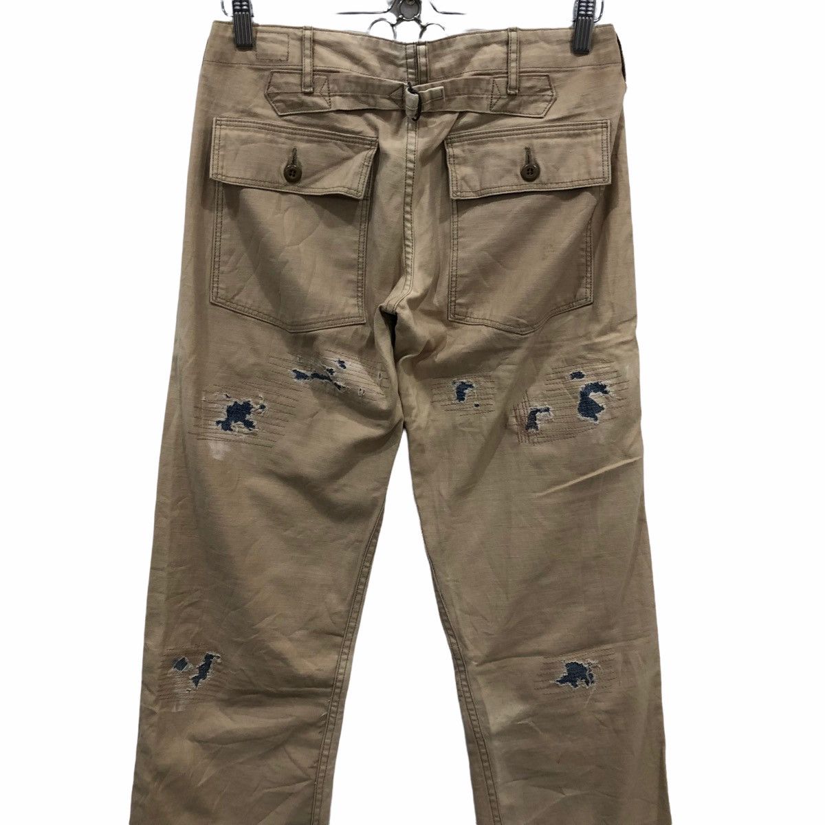 Japanese Brand × Orslow Orslow Distressed Cargo Custom Trousers Pants Size US 30 / EU 46 - 5 Thumbnail