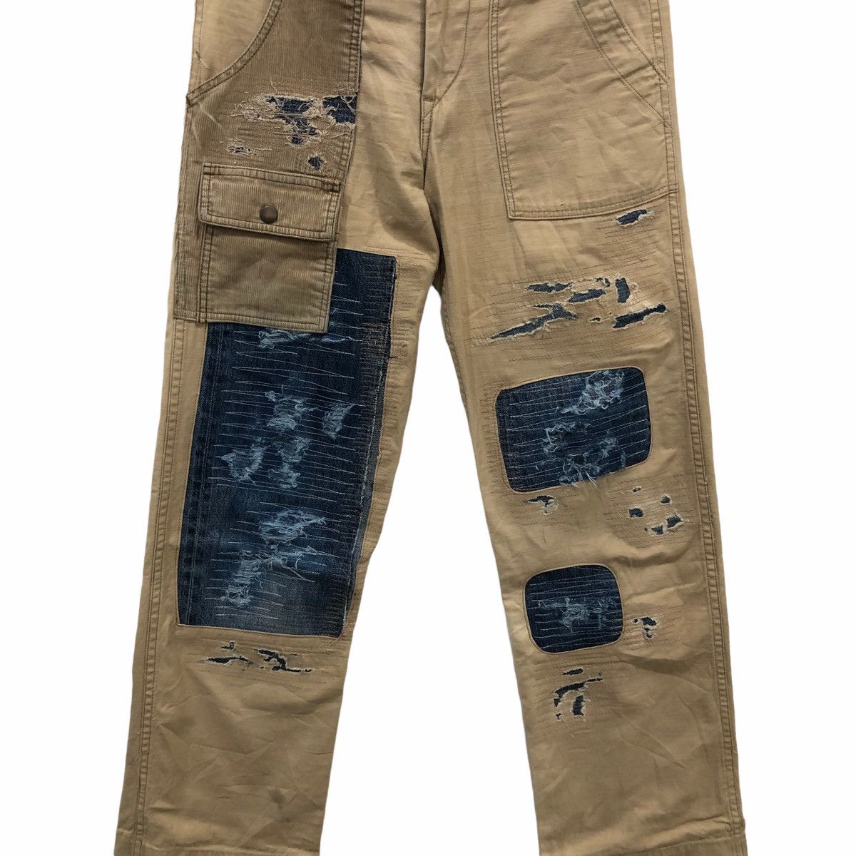Japanese Brand × Orslow Orslow Distressed Cargo Custom Trousers Pants Size US 30 / EU 46 - 3 Thumbnail