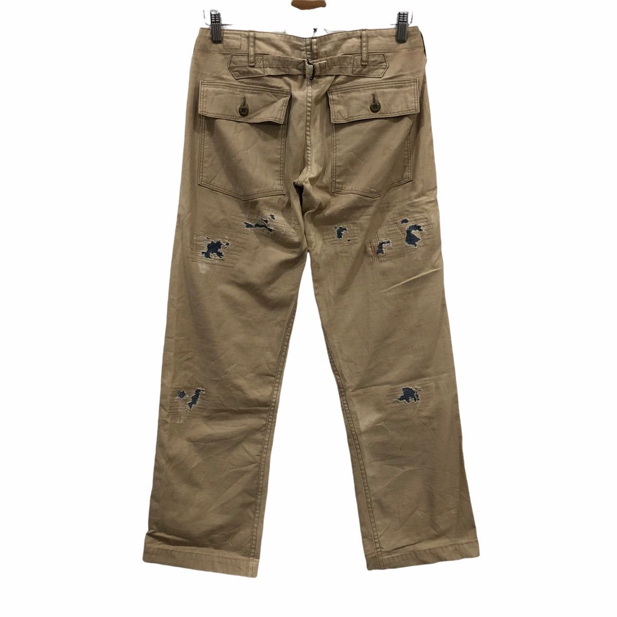 Japanese Brand × Orslow Orslow Distressed Cargo Custom Trousers Pants Size US 30 / EU 46 - 2 Thumbnail