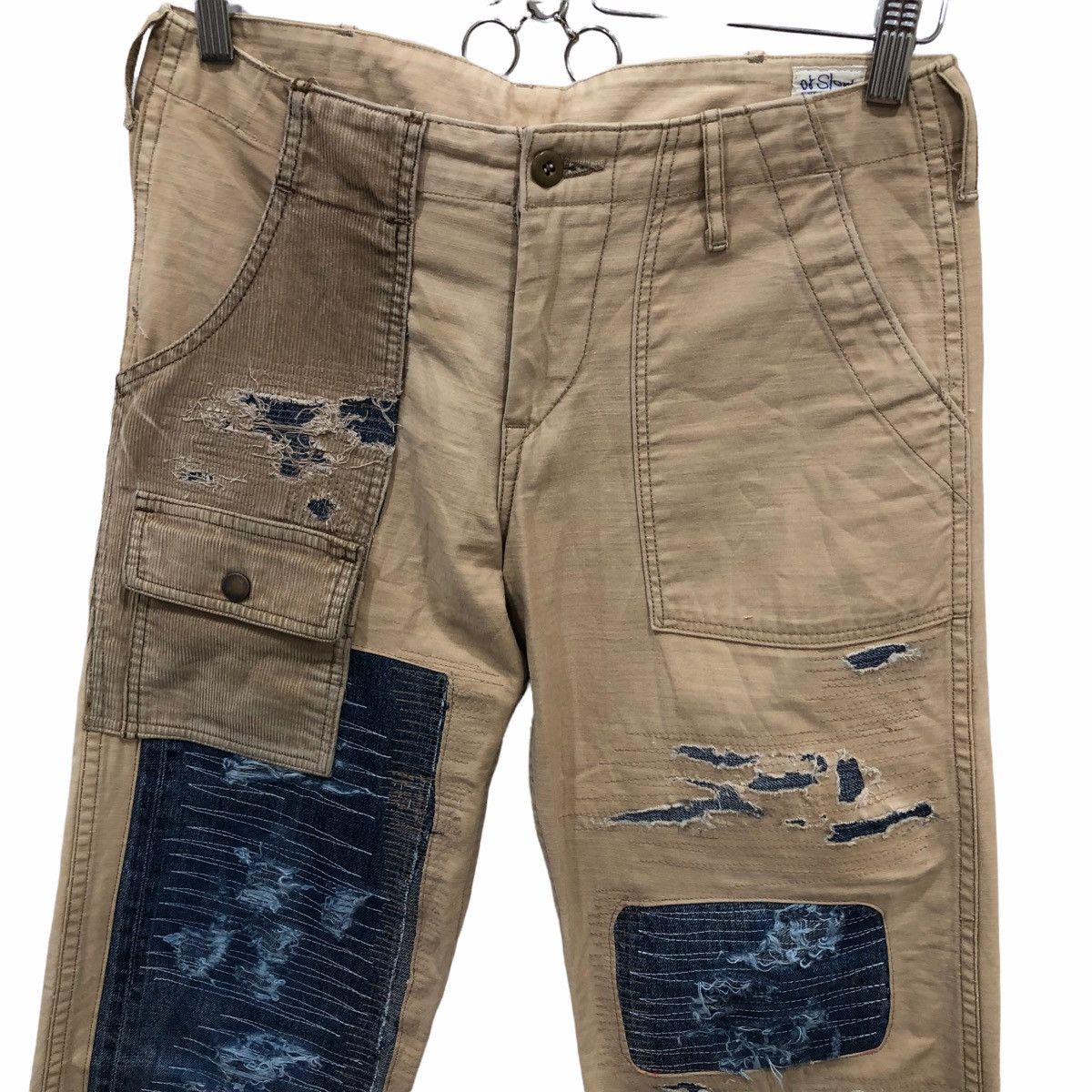 Japanese Brand × Orslow Orslow Distressed Cargo Custom Trousers Pants Size US 30 / EU 46 - 4 Thumbnail