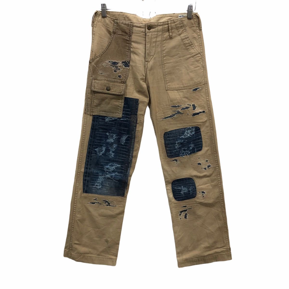 Japanese Brand × Orslow Orslow Distressed Cargo Custom Trousers Pants Size US 30 / EU 46 - 1 Thumbnail