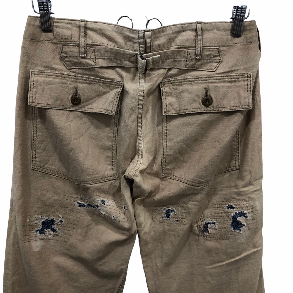 Japanese Brand × Orslow Orslow Distressed Cargo Custom Trousers Pants Size US 30 / EU 46 - 6 Thumbnail
