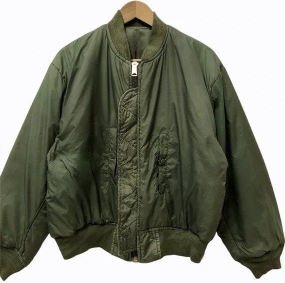 Japanese Brand GRAILED🔥US AIR FORCE MA-1 BOMBER JACKET Size US L / EU 52-54 / 3 - 6 Thumbnail